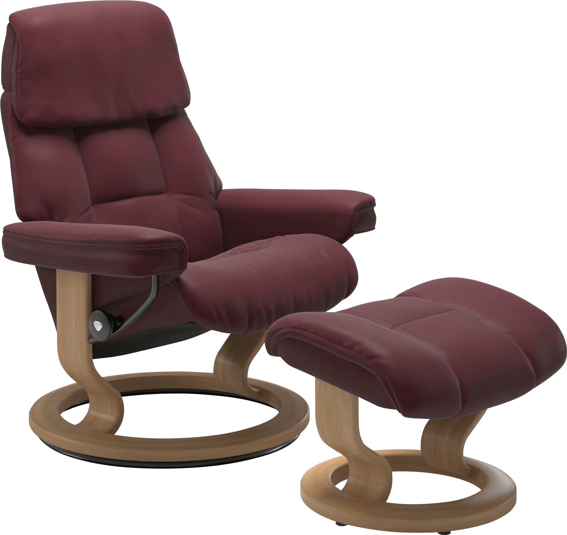 Stressless Relaxsessel "Ruby", mit Classic Base, Größe S, Gestell Eiche, Wenge, Braun & Schwarz