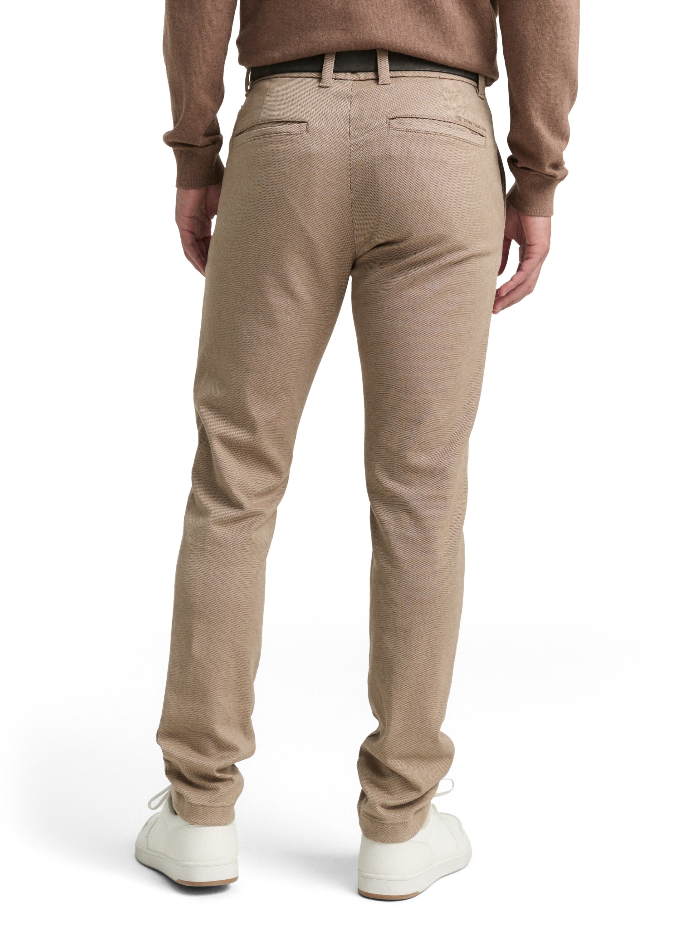 TOM TAILOR Chinohose, (2 tlg., inklusive Gürtel), mit dezenter Struktur
