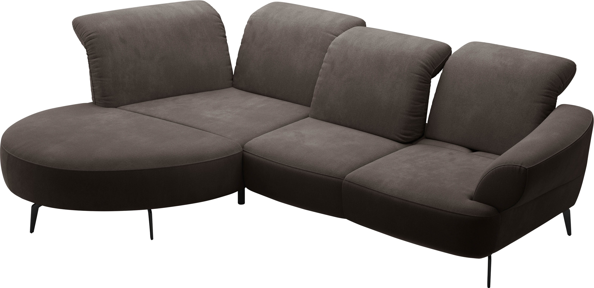 sit&more Ecksofa »Dance, L-Form, inkl. Sitztiefenverstellung«, inkl. Click&Seat, optional mit Kopfteilverstellung