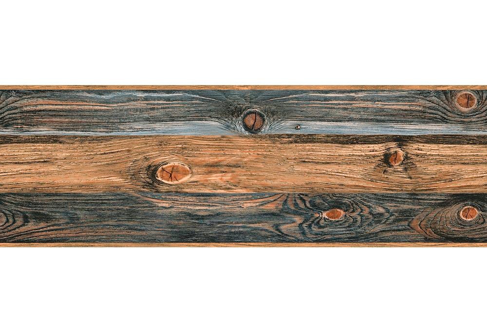 living walls Bordüre "Stick Ups" Holz gestreift realistisch glatt Vinyl Wand Schräge Borte Wohnzimmer Schlafzimmer Küche Design Optik