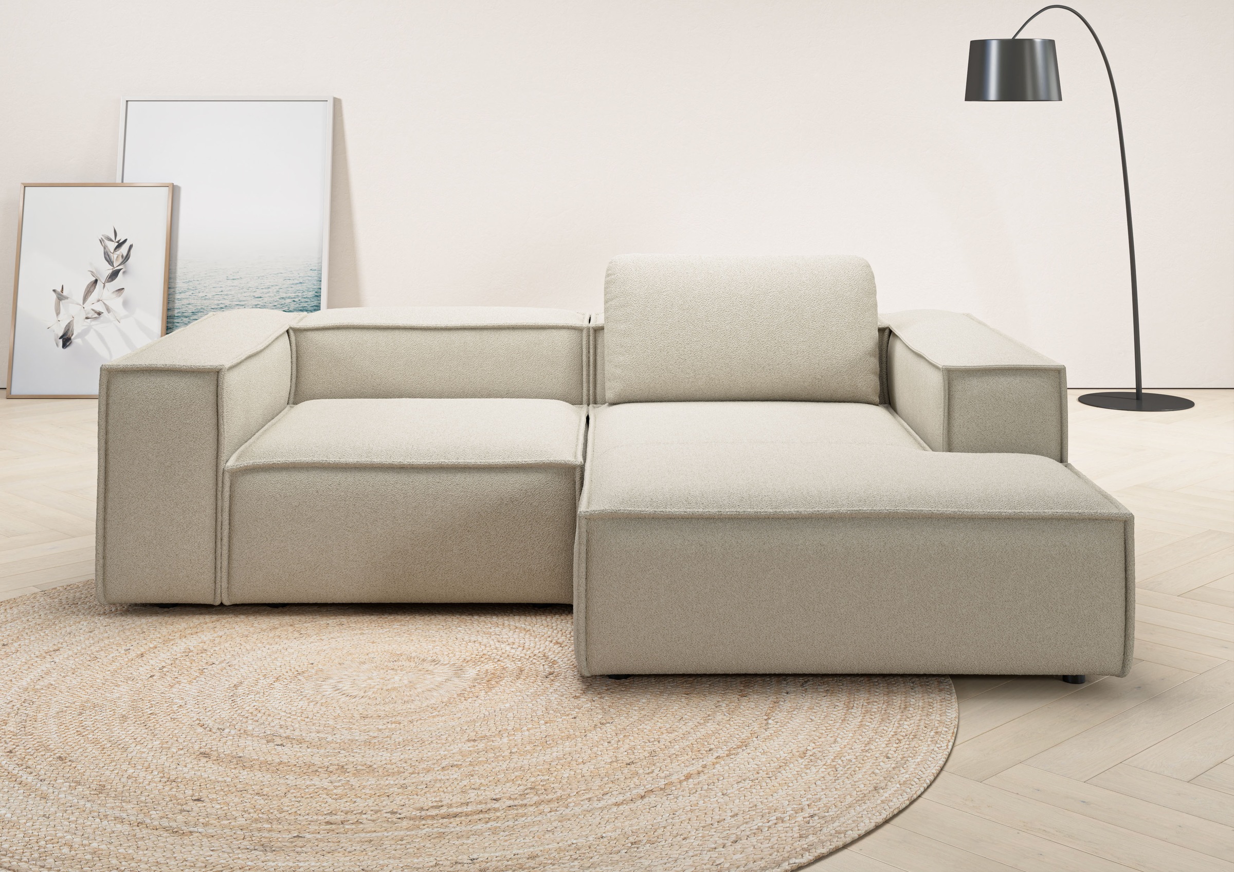 Home affaire Ecksofa "Watertown, kompakte L-Form, 246 cm breite für kleiner günstig online kaufen