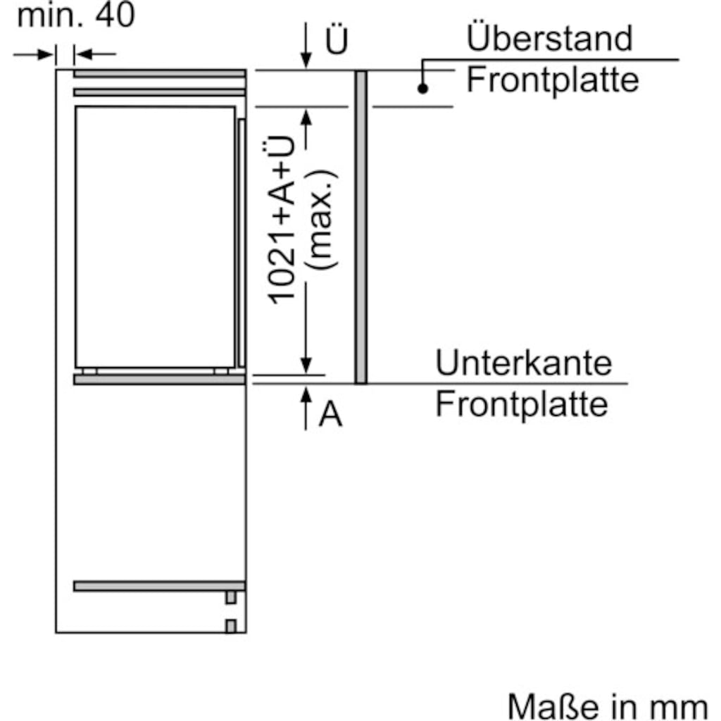BOSCH Einbaukühlschrank »KIR31ADD0«, KIR31ADD0, 102,1 cm hoch, 55,8 cm breit