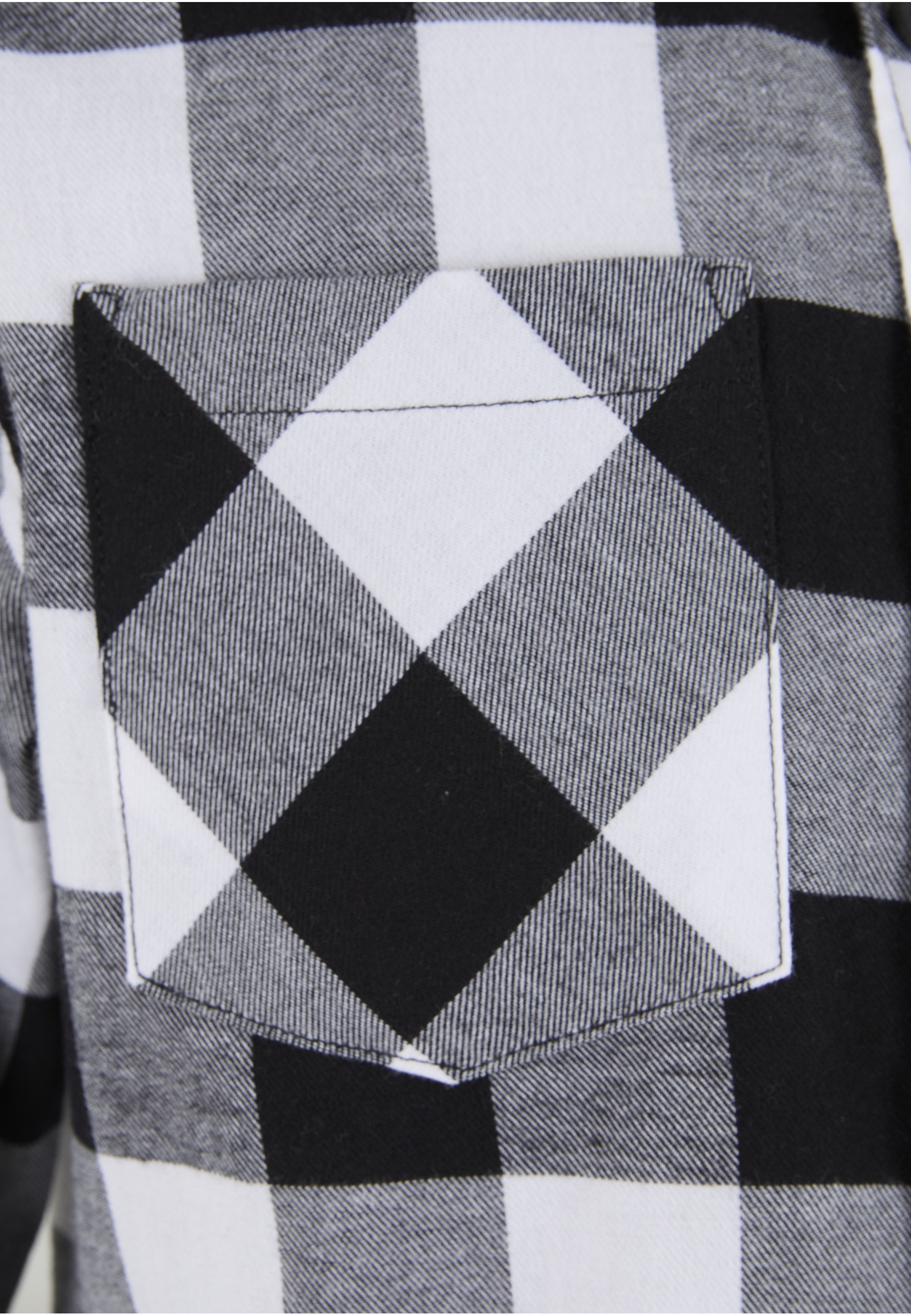 Thumbnail - URBAN CLASSICS Langarm-Poloshirt "Urban Classics Herren Boys Checked Flanell Shirt" 1 Stk.