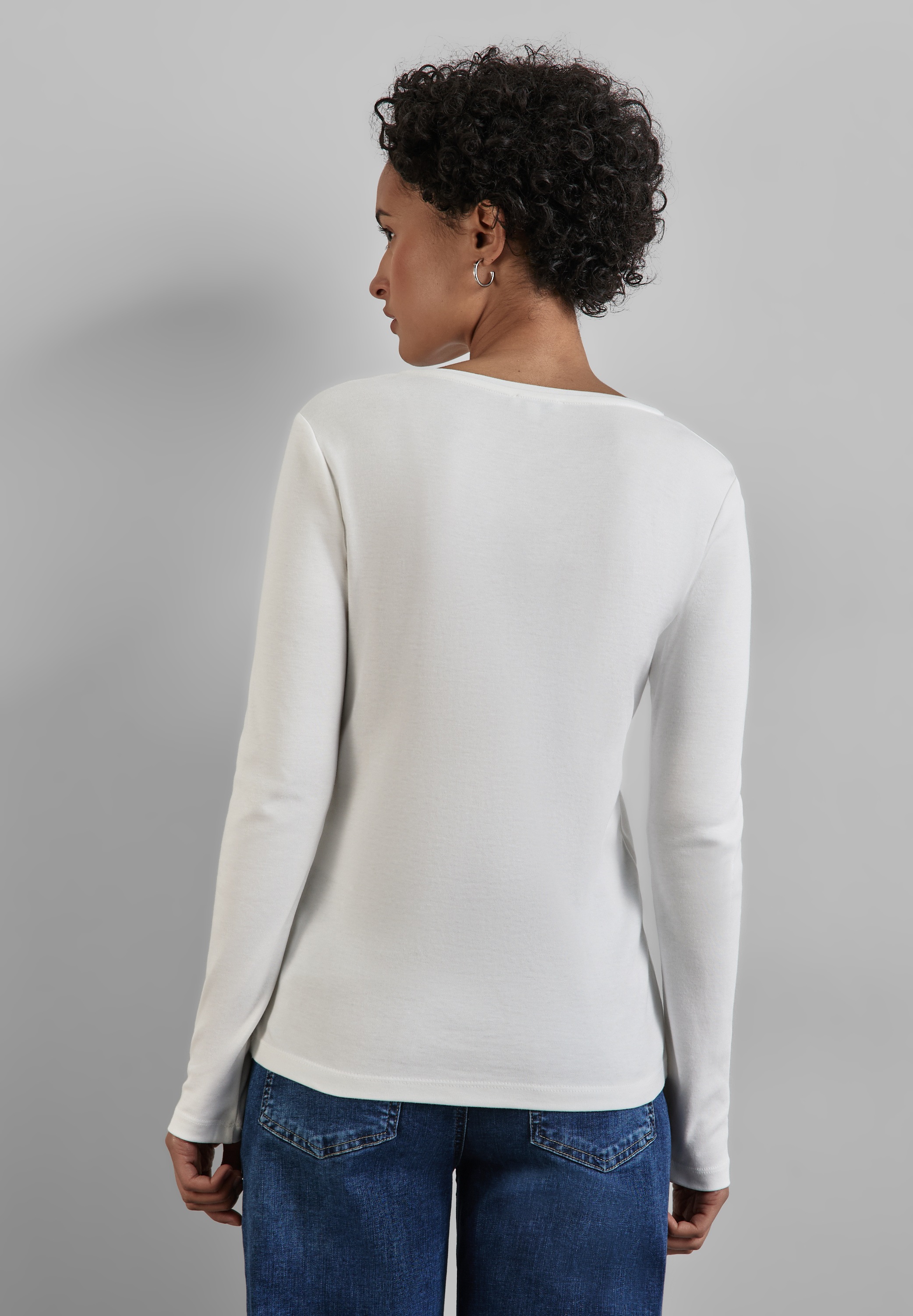 STREET ONE Langarmshirt, im soften Baumwoll-Mix