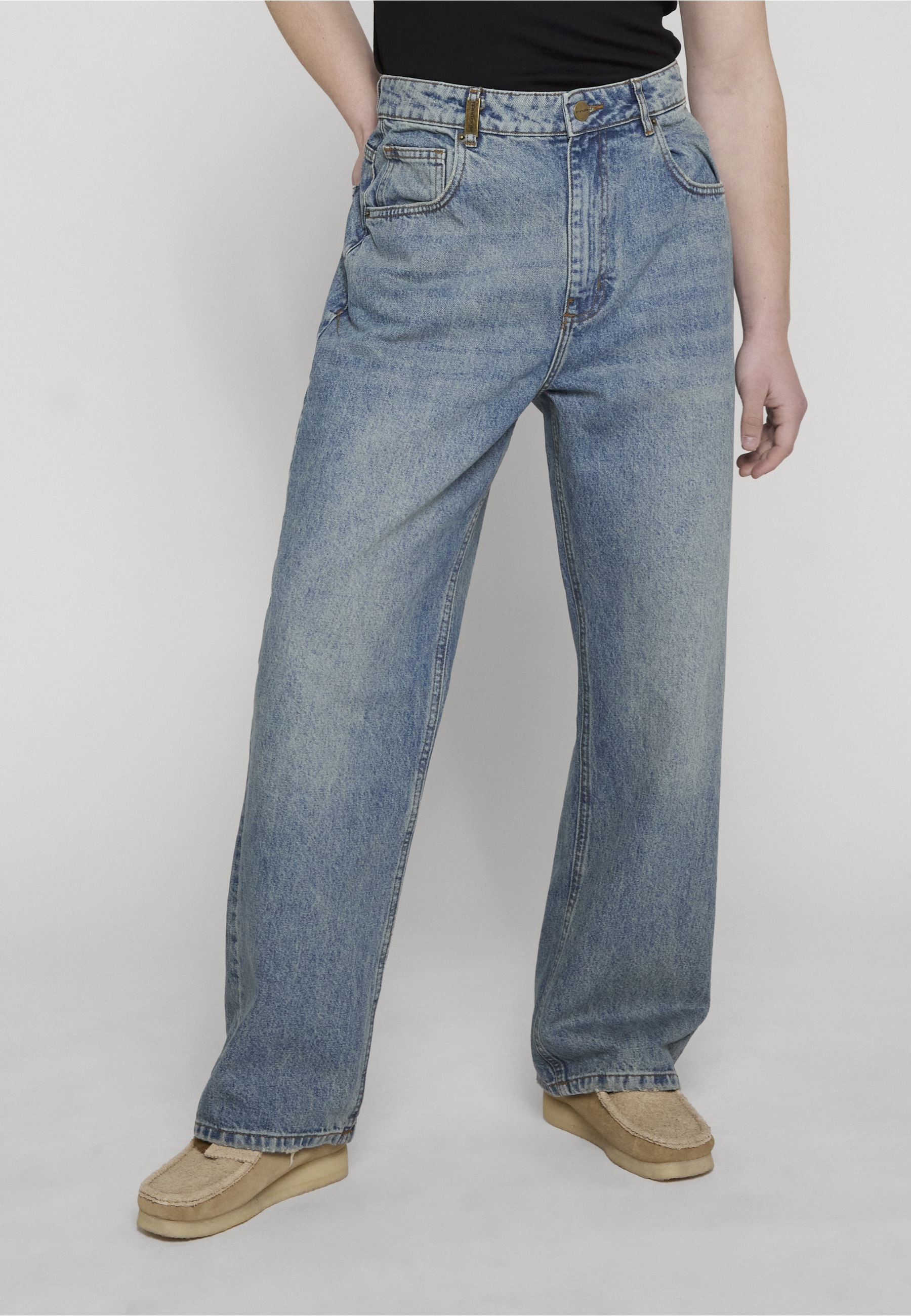 2Y Studios Adrik Basic Baggy Jeans Vintage Blau 31 6