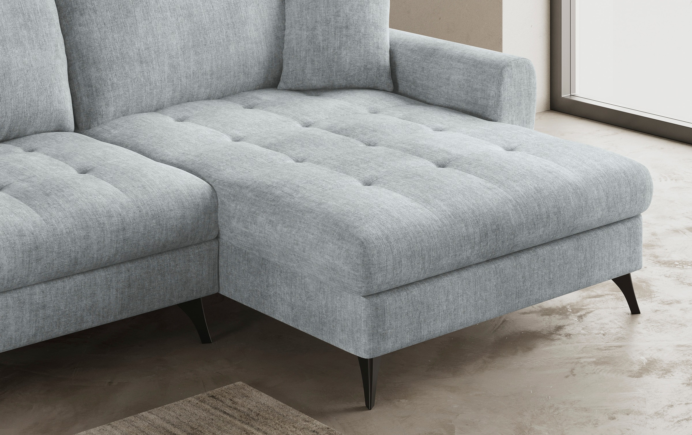 Thumbnail - Mr. Couch Ecksofa "Blackburn II L-Form", Wahlweise mit Kaltschaumpolsterung bis 140 kg belastbar