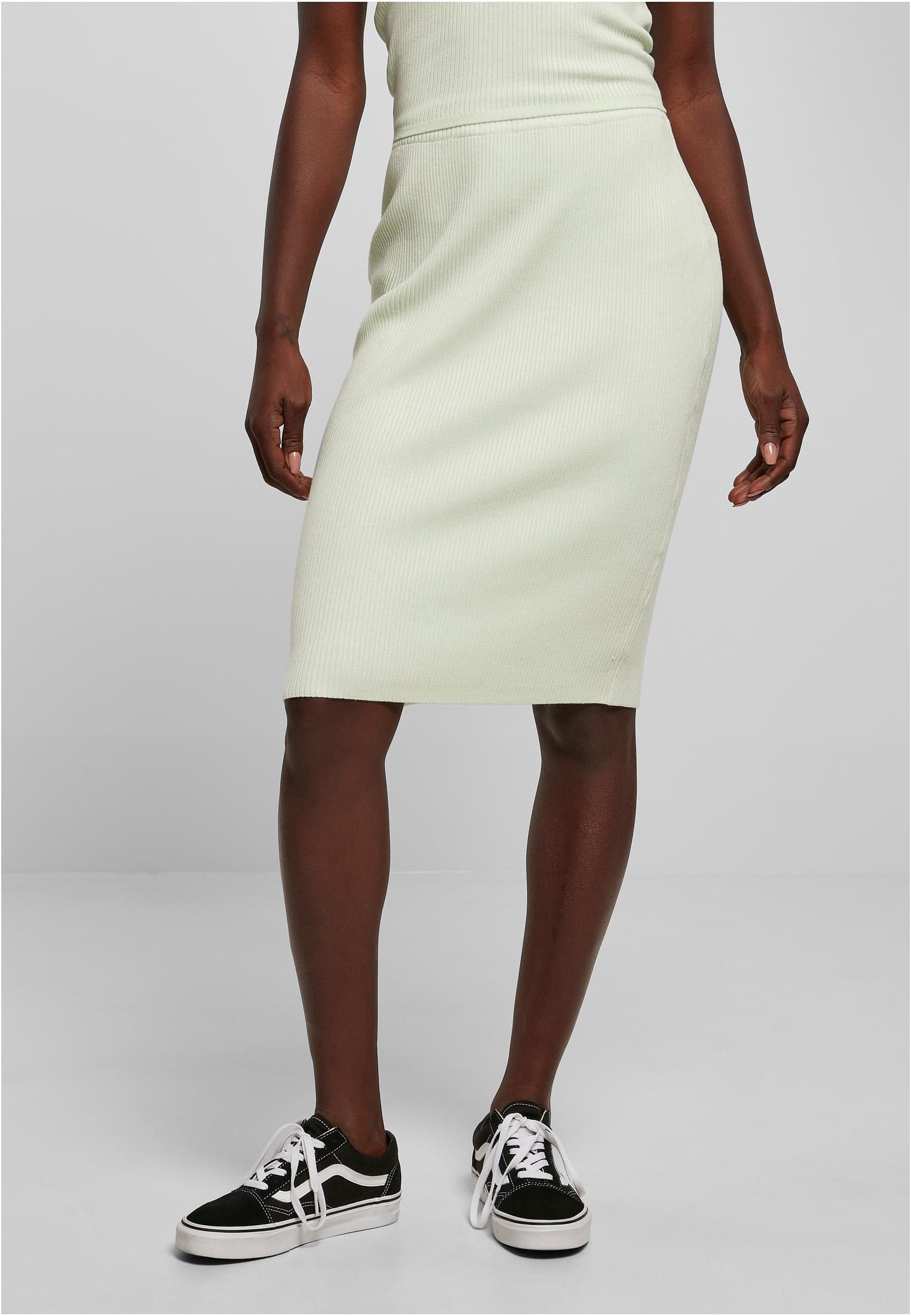 URBAN CLASSICS Skirt«, | bestellen Jerseyrock tlg.) BAUR (1 Rib »Damen Midi Knit Ladies für