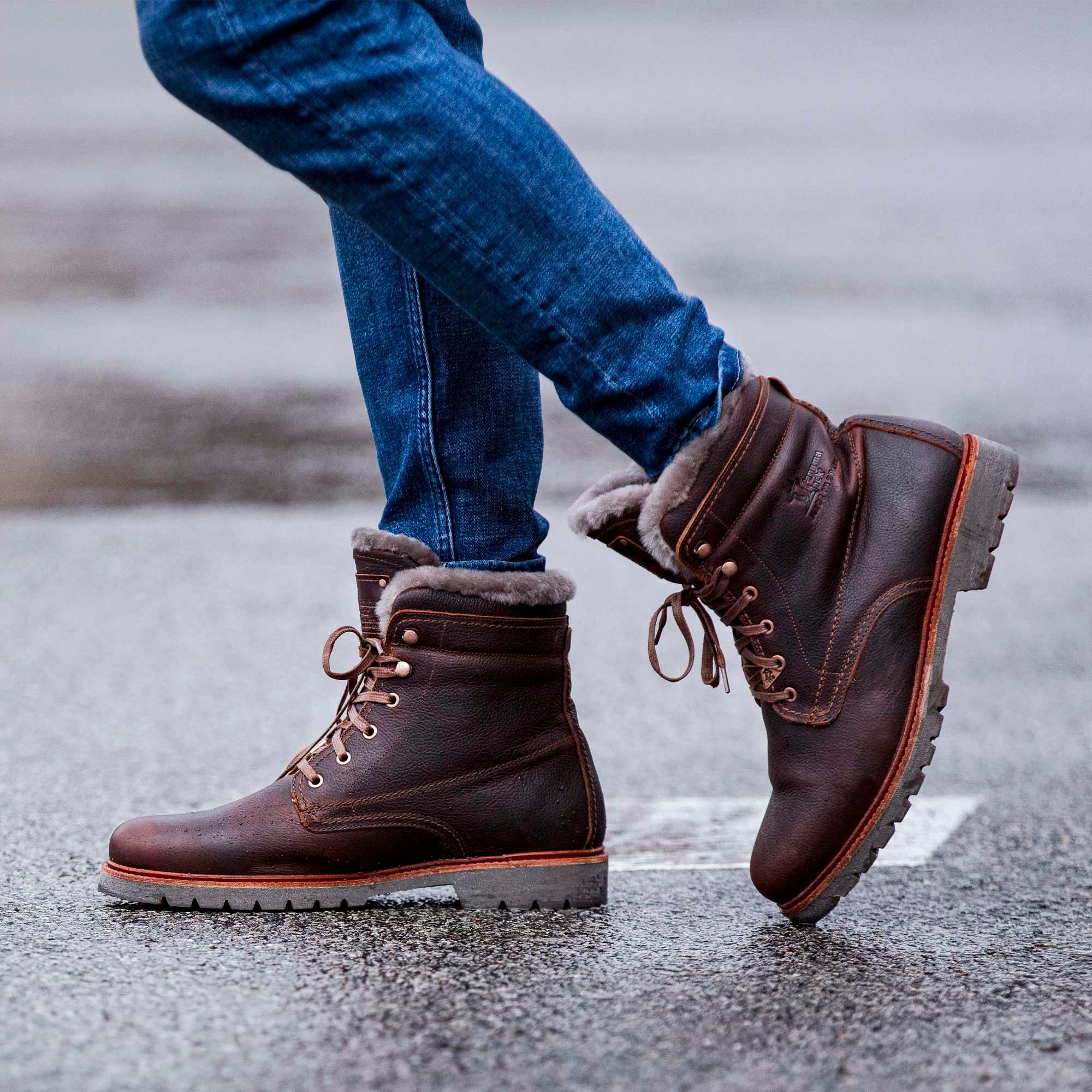 Panama Jack Winterboots »P03 Aviator Igloo«, Schnürboots, Winterstiefel, Profilsohle, mit Warmfutter