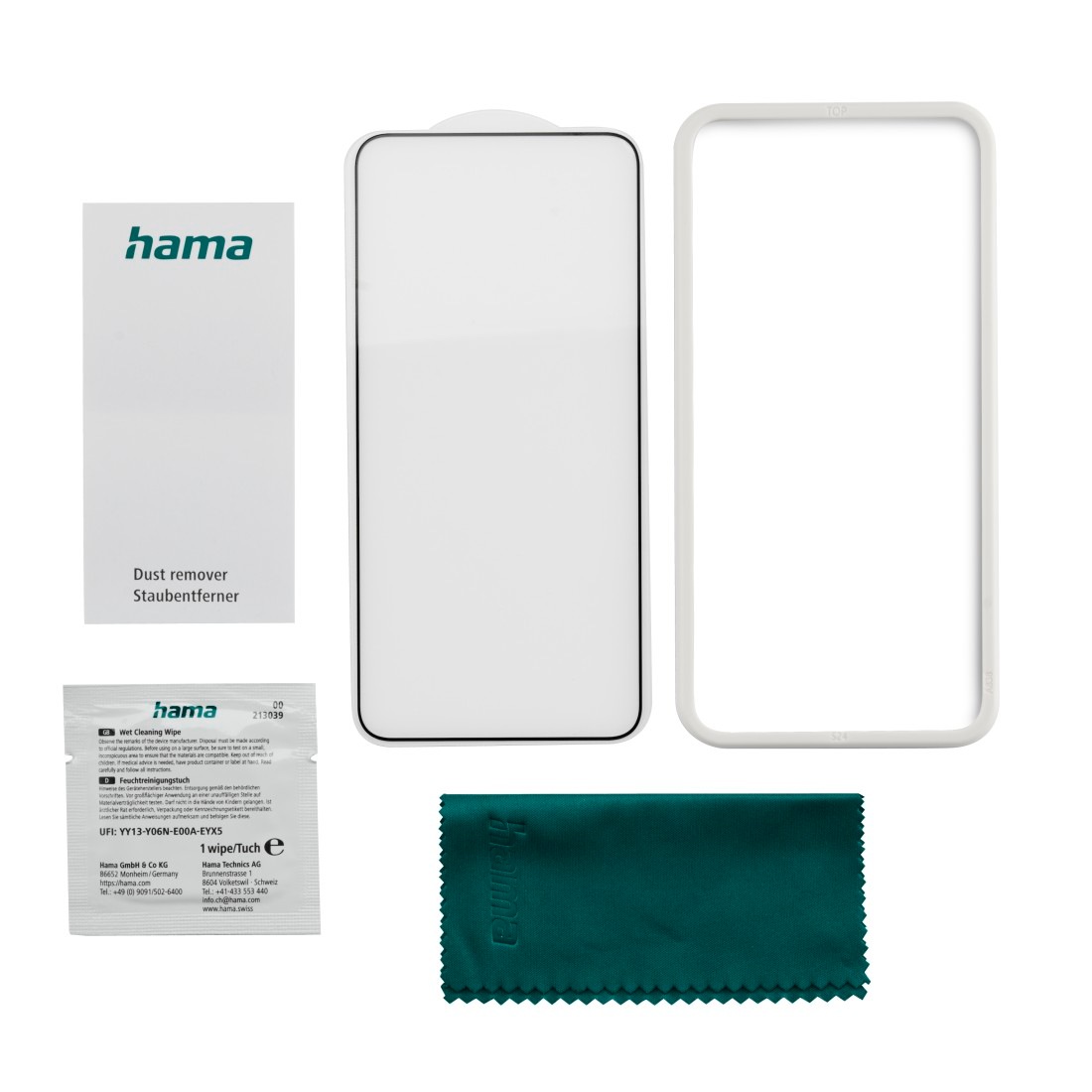 Hama Displayschutzglas »Displayschutzglas für Galaxy A15/A15 5G Panzerglas, D3O, Montagehilfe«, für Samsung Galaxy A15/A15 5G