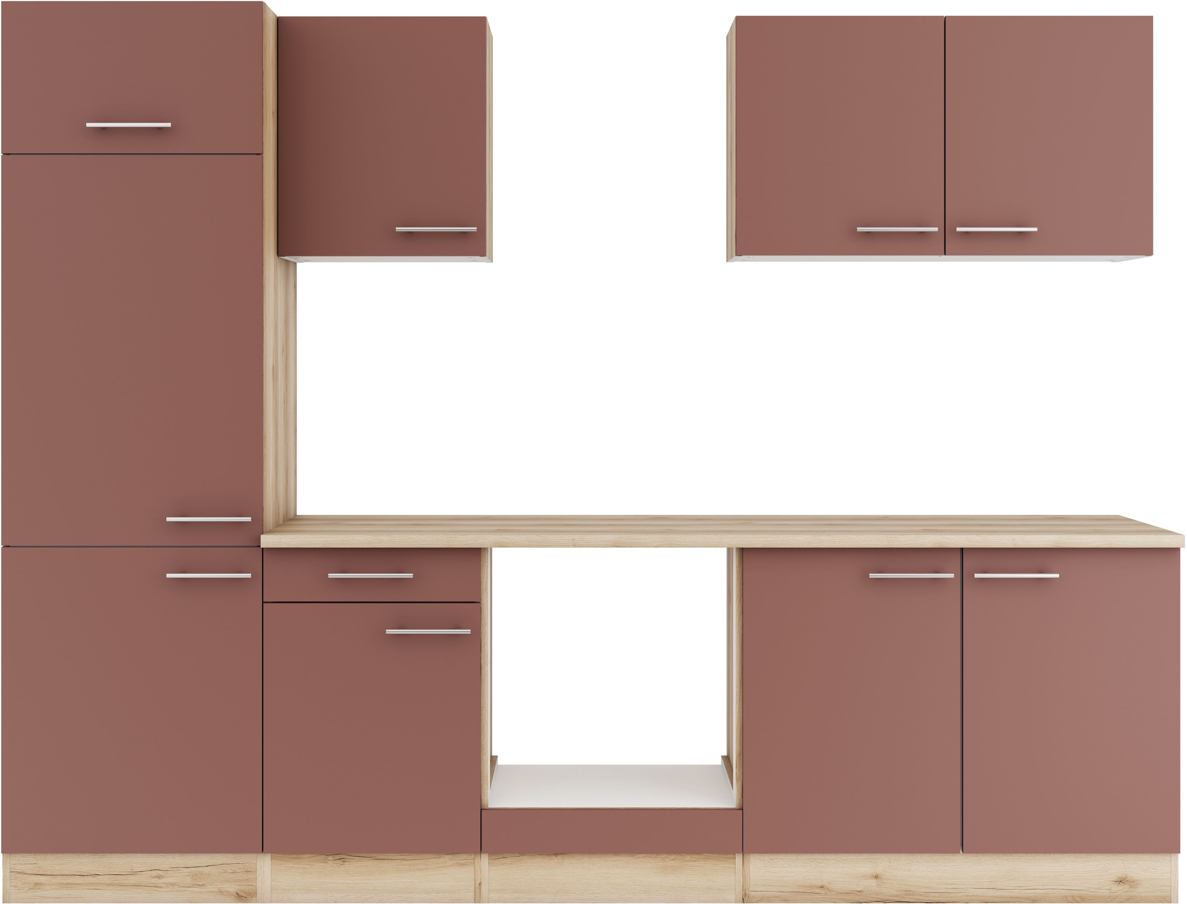 OPTIFIT Küche »Bella«, Breite 210 cm, wahlweise mit E-Geräten