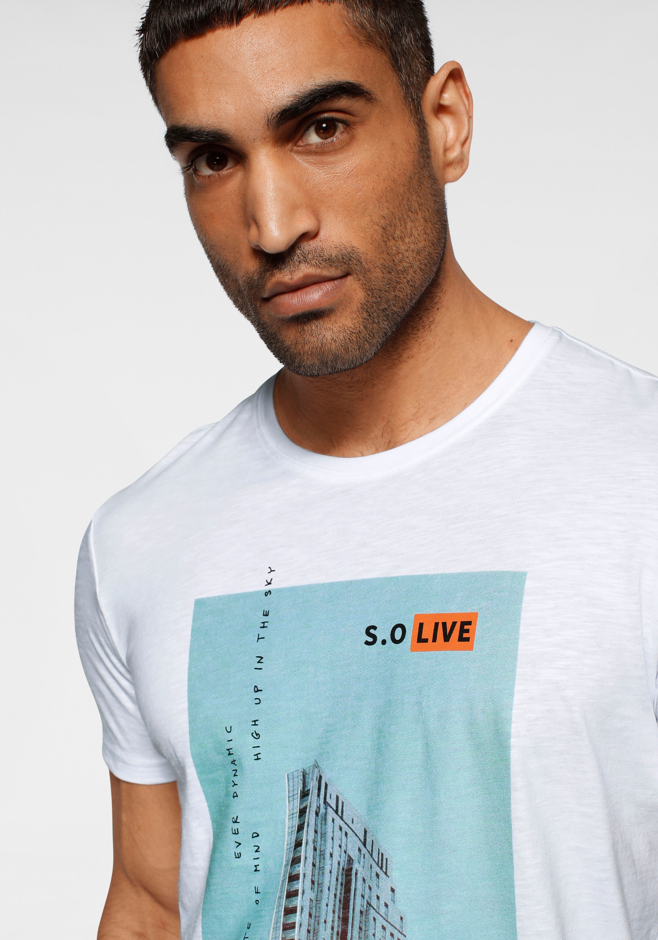 s.Oliver T-Shirt, mit großem Frontprint