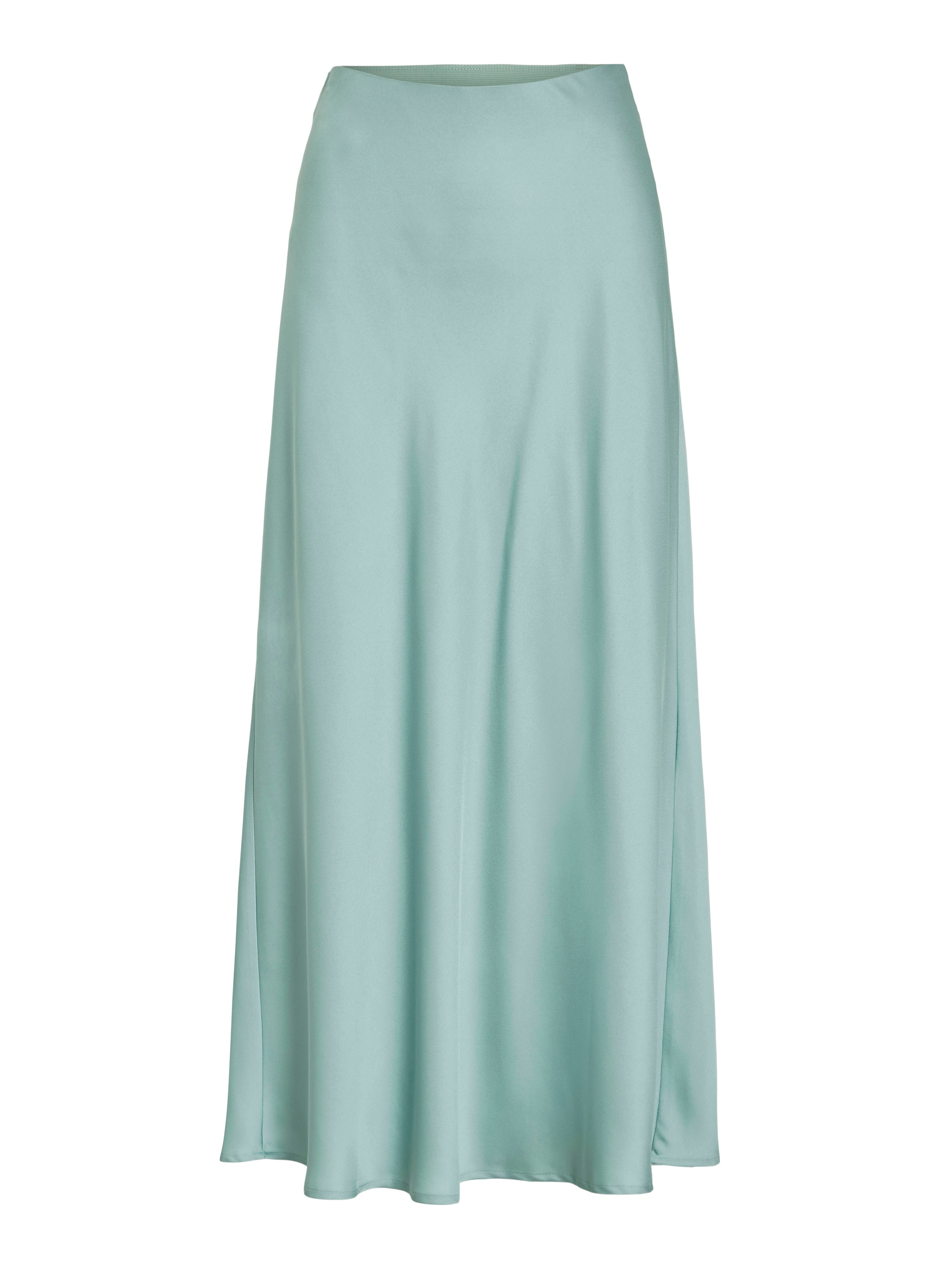 Vila Jupe Midi Taille Haute Ellette Blue Surf 44 Femme 3