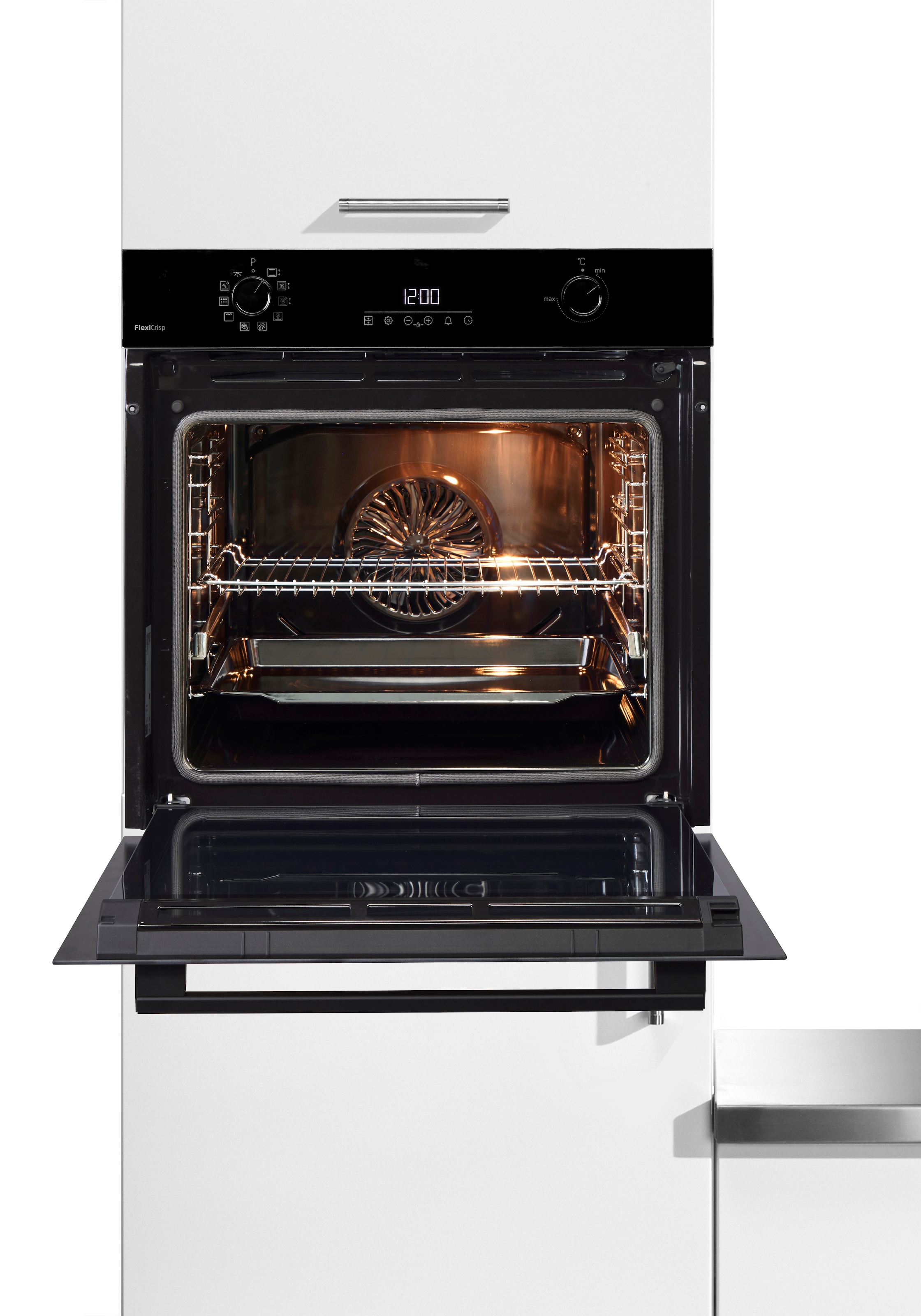 BEKO Einbaubackofen »BCBIS17300BMPF« mit 1-fach-Teleskopauszug mit SteamShine Dampf für knusprige Kruste & fluffiges Inneres dank SteamAdd