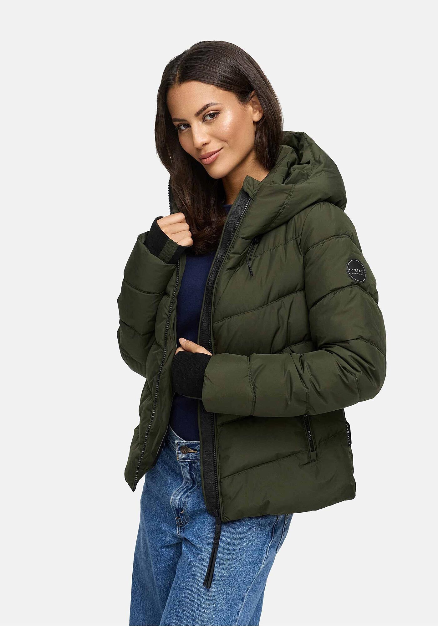 Marikoo Winterjacke "Yukanii" Kurze Winterjacke mit langen Bündchen und Dau günstig online kaufen