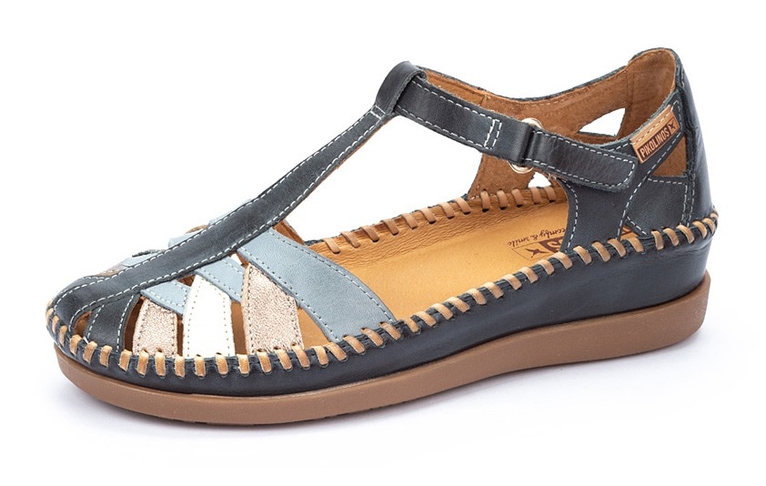 PIKOLINOS Sandalette »CADAQUES«, Sommerschuh, Sandale, Keilabsatz, mit typischer Rahmennaht