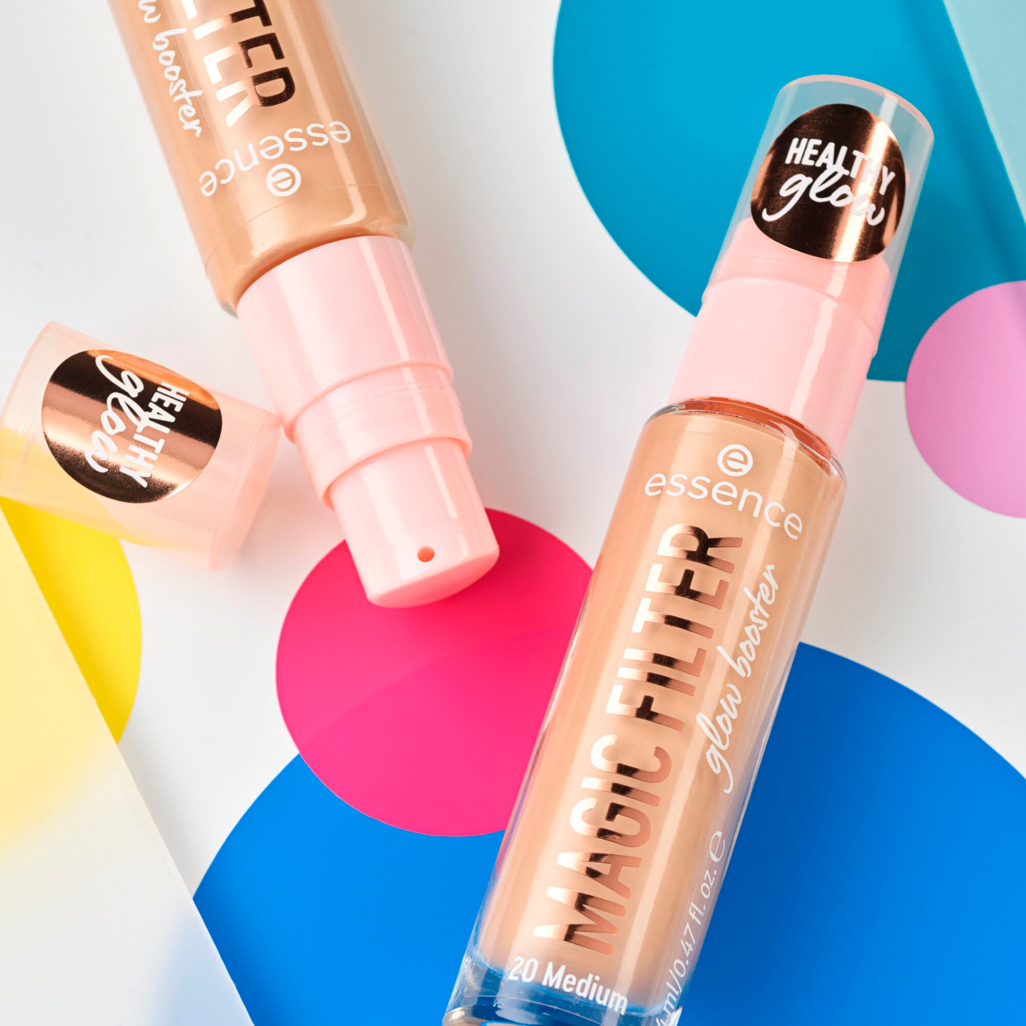 Essence Primer »MAGIC FILTER glow booster«, (3er Pack), mit weichem Tent