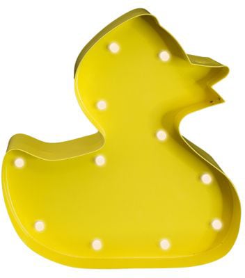 MARQUEE LIGHTS LED Dekolicht "Rubber Duck", 11, H: 14cm, 1 Stk., gelb, Leuchten, Wandlampe, Tischlampe Gummiente, Ente, Tier 11 Leuchtmittel - 15x14