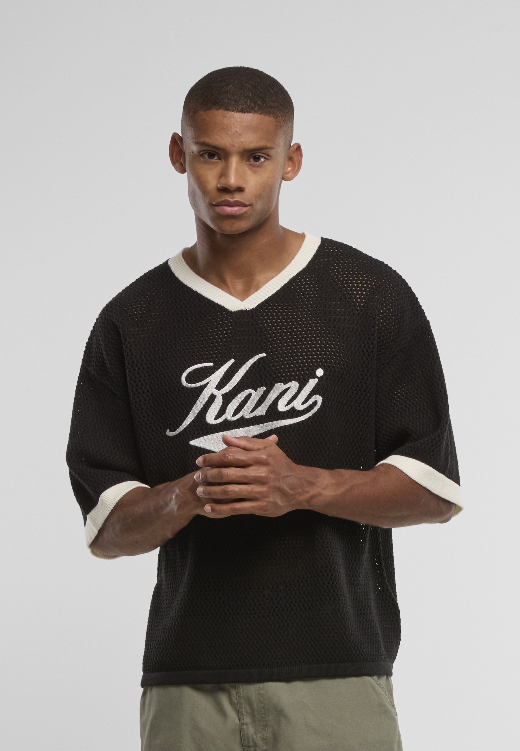 Karl Kani T-Shirt »Karl Kani Cursive Varsity Crochet Boxy T-Shirt« 1