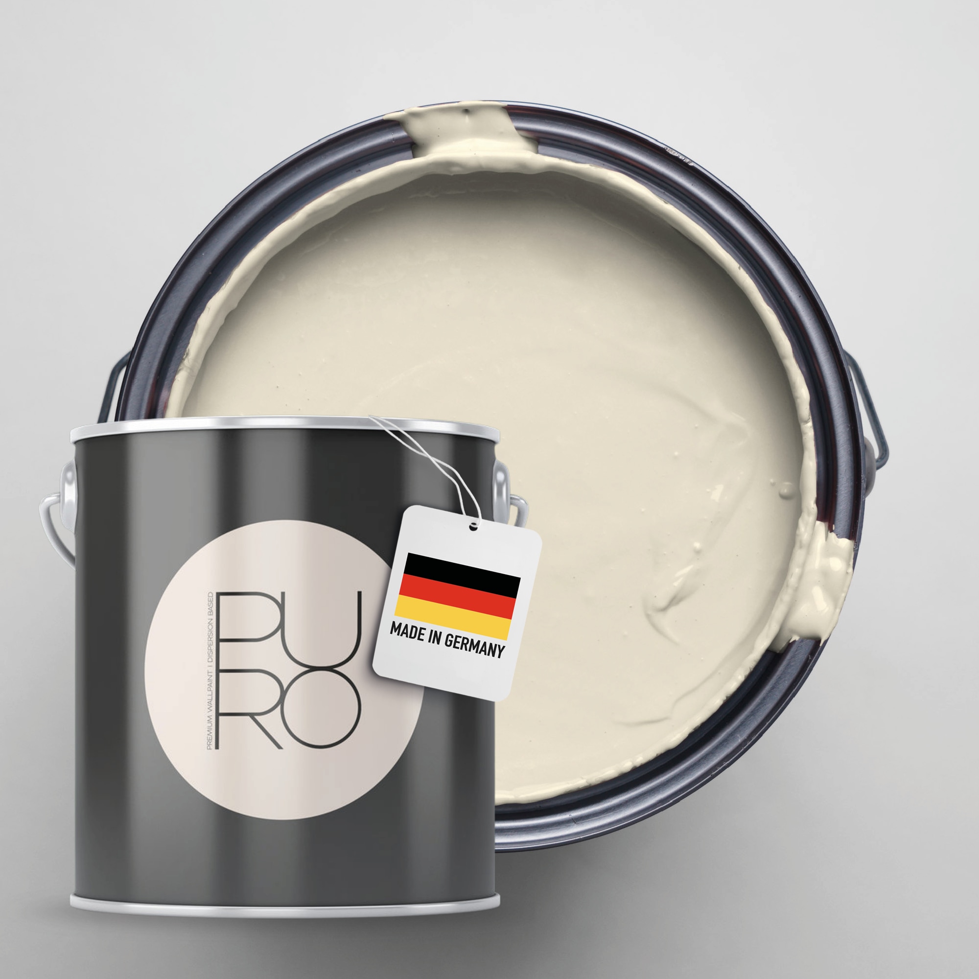 A.S. Création Wandfarbe "Premium Innenwandfarbe PURO Tuchmatt sandy beige" ideal für Wohnzimmer, Schlafzimmer, Flur und Küche, Farbwelt Beige
