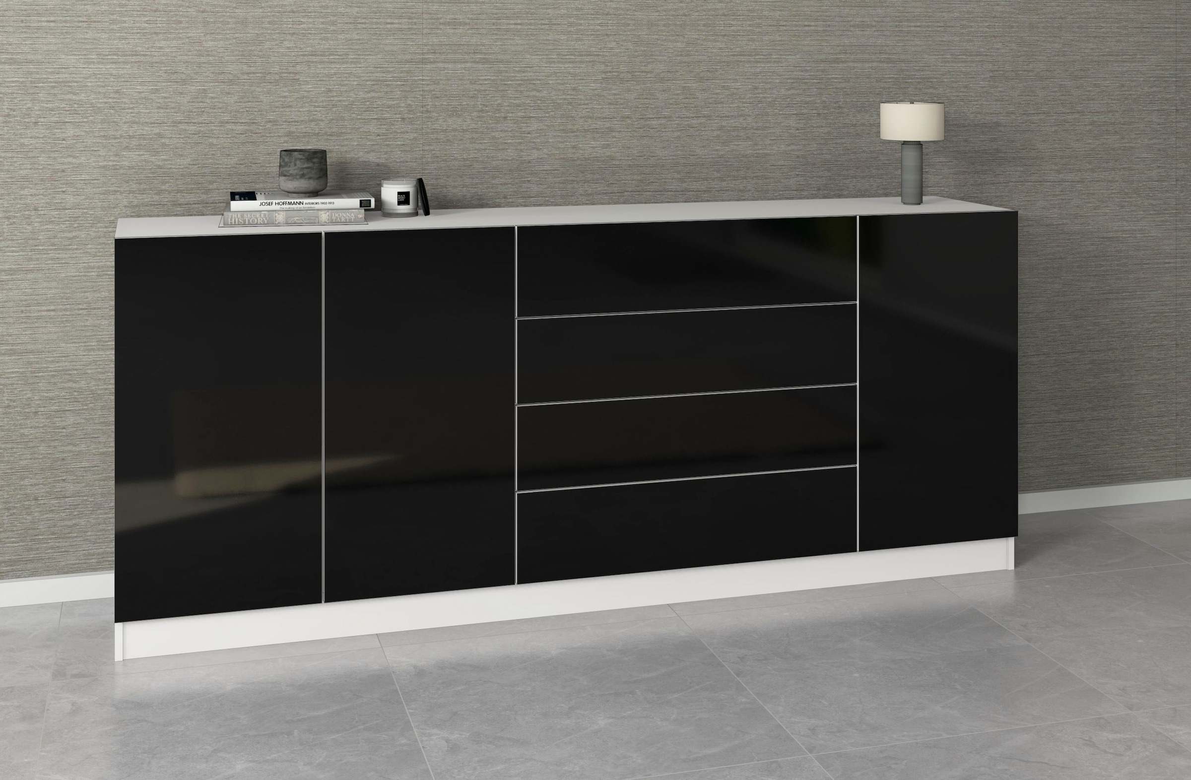 borchardt Möbel Sideboard "Vaasa, Kommode mit 3 Türen und 4 Schubkästen auf günstig online kaufen