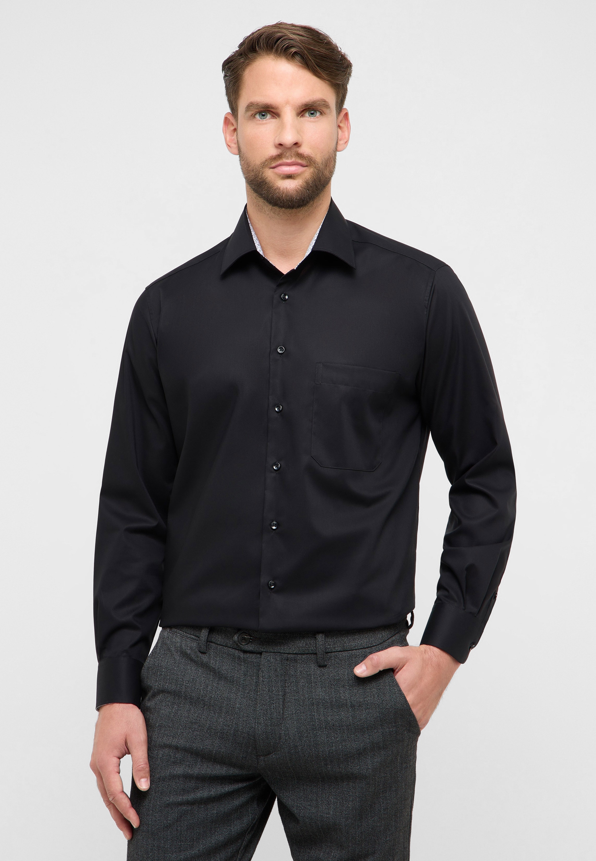 Eterna Langarmhemd "COMFORT FIT" NON IRON (bügelfrei) günstig online kaufen