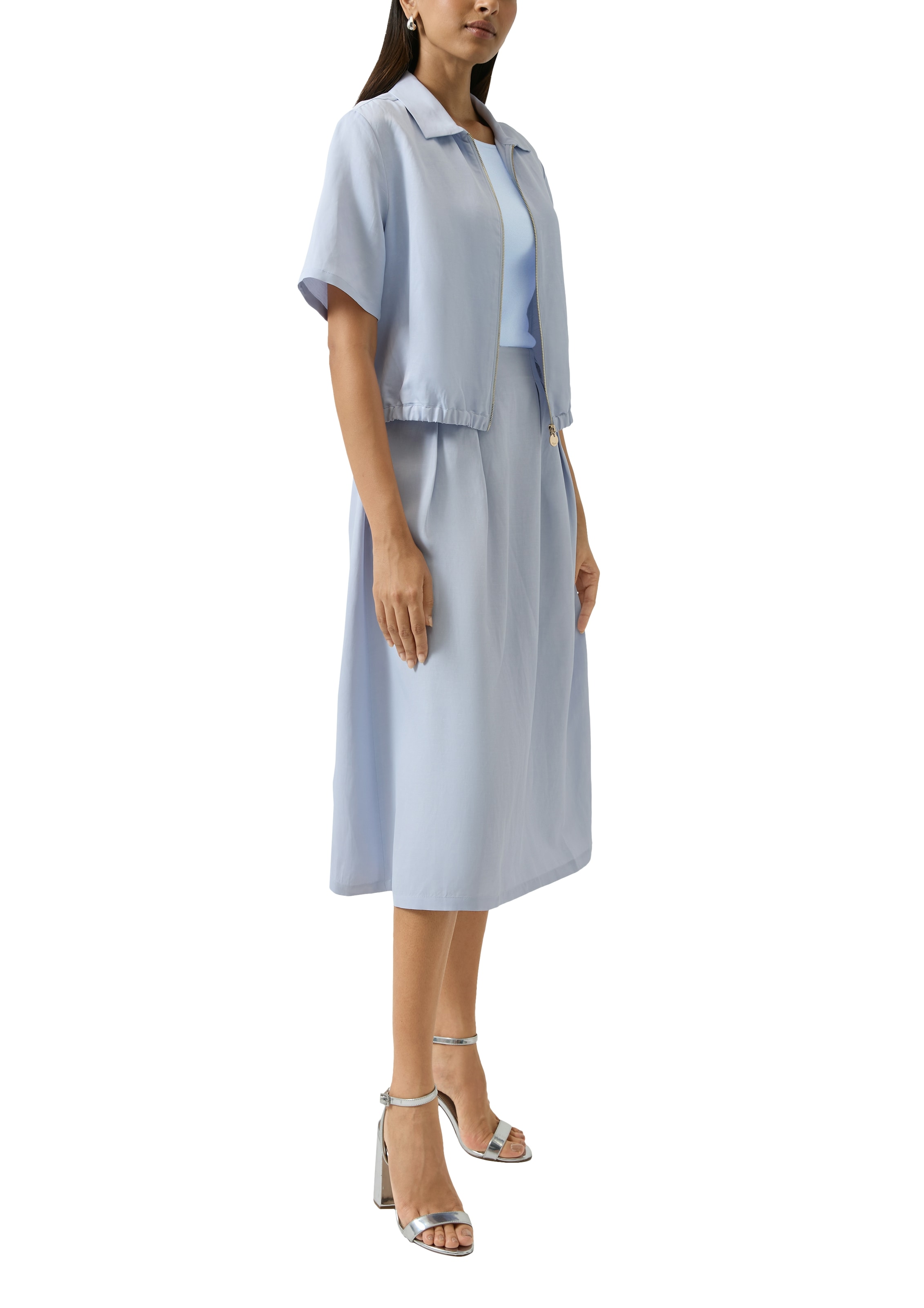 s.Oliver BLACK LABEL Kurzarmshirt mit Träger Detail