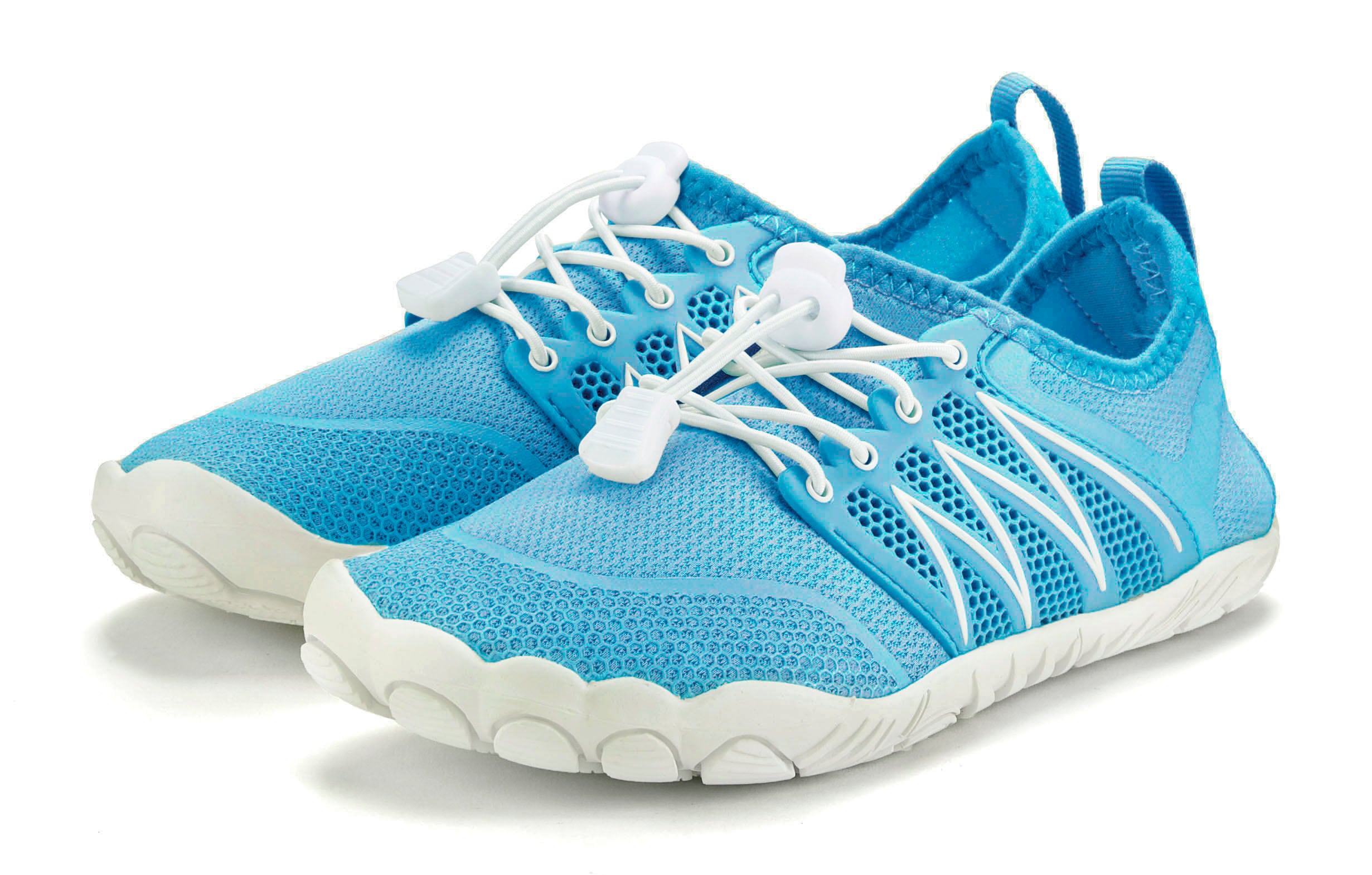 Venice Beach Aquaschuh "Badelatsche, Badeschuhe, Badeschlappe, Barfußschuh, leichter Slipper" Wasserschuh mit elastischen Bändern, schnelltrocknend VEGAN