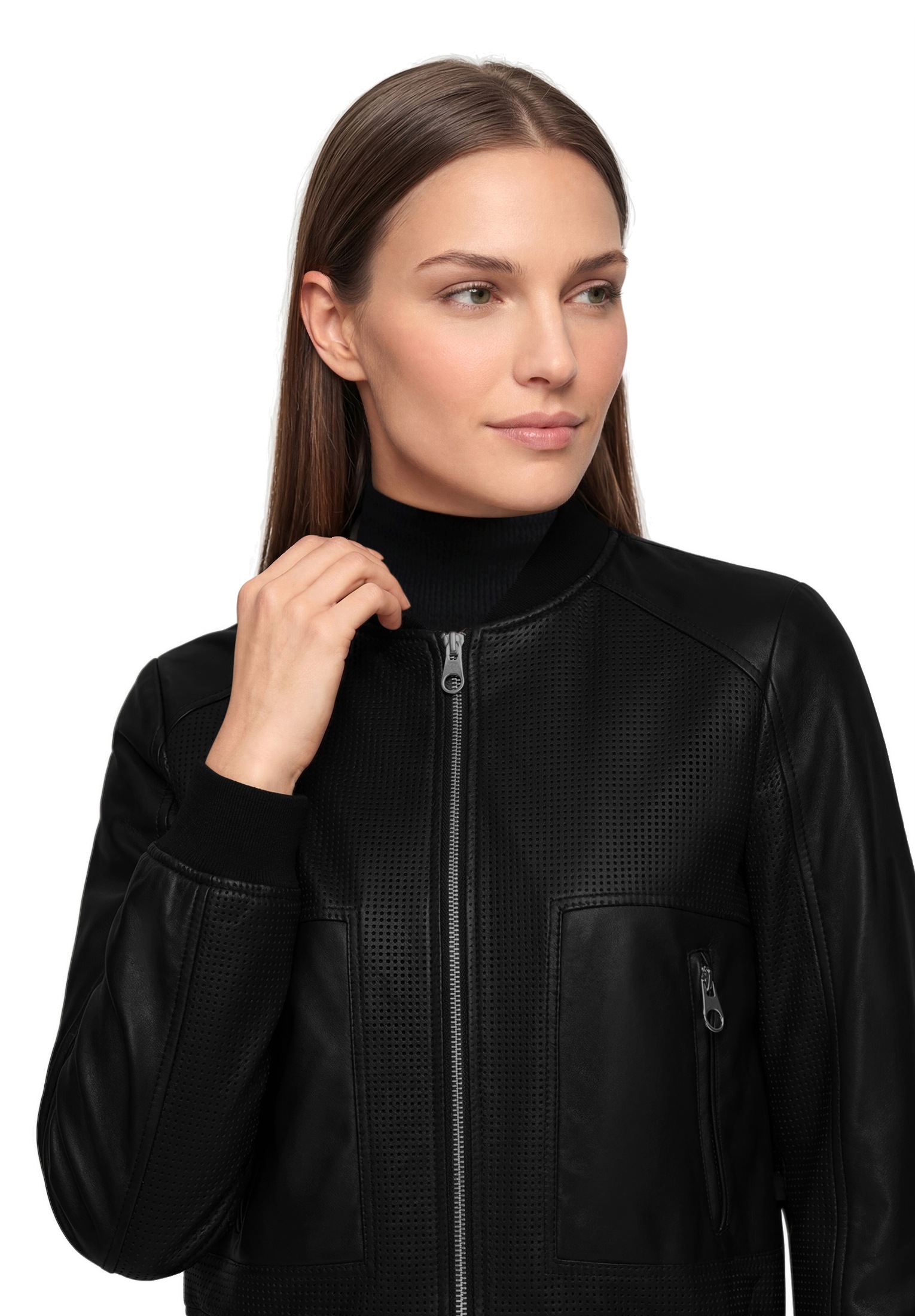 Amber & June Outdoorjacke »Damen mit Kragen«