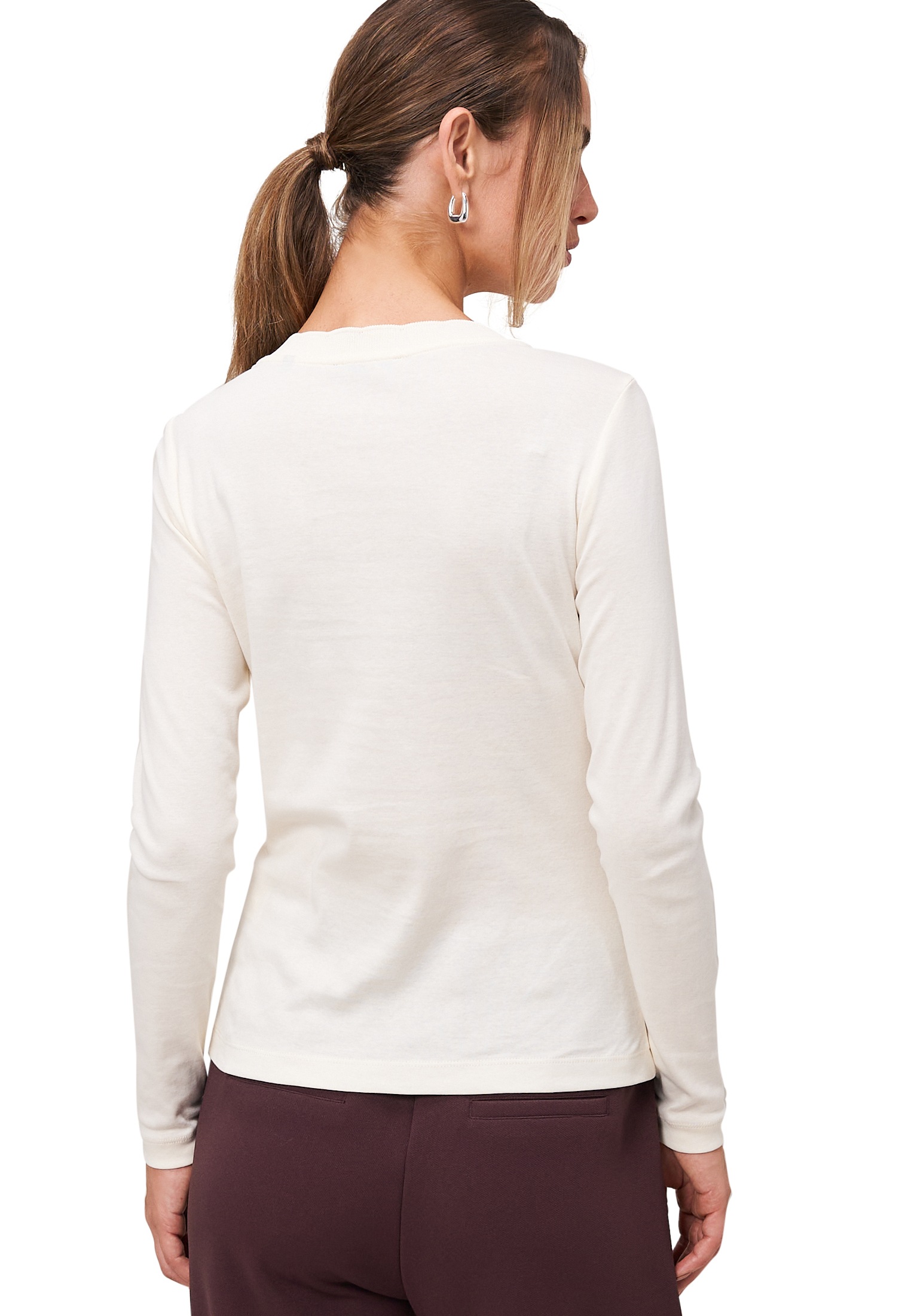 Zero Kurzarmshirt »zero Damen Jersey-Shirt mit Wellenkante«, (1 tlg.), weiteres Detail