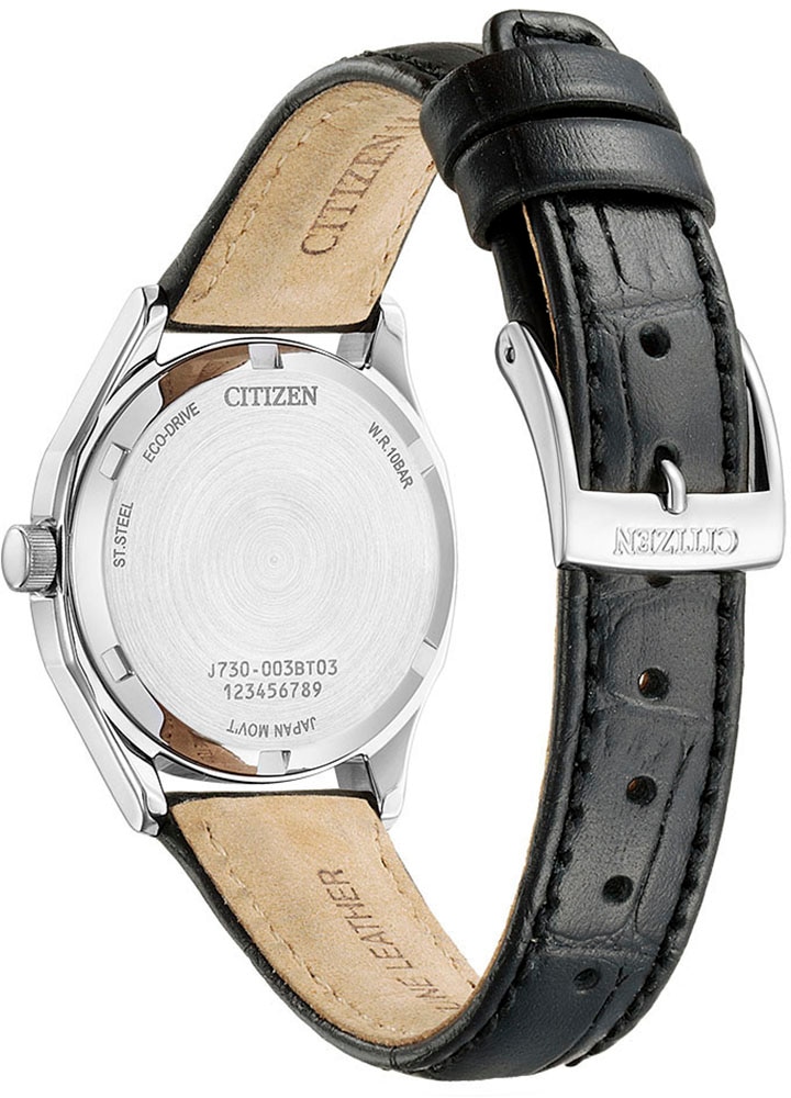 Citizen Solaruhr, Armbanduhr, Damenuhr, Lederarmband