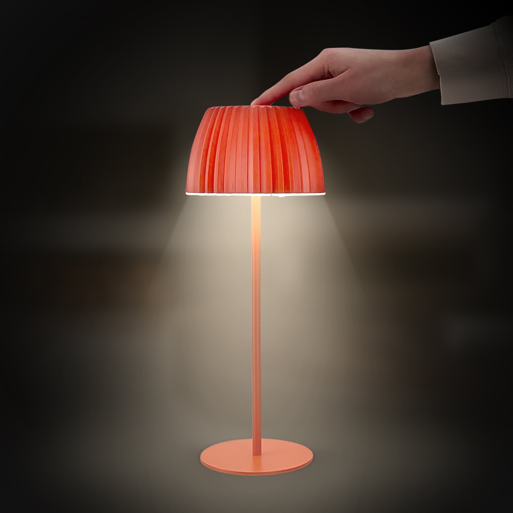 Briloner Leuchten LED Tischleuchte »Akku LED Tischleuchte, orange«