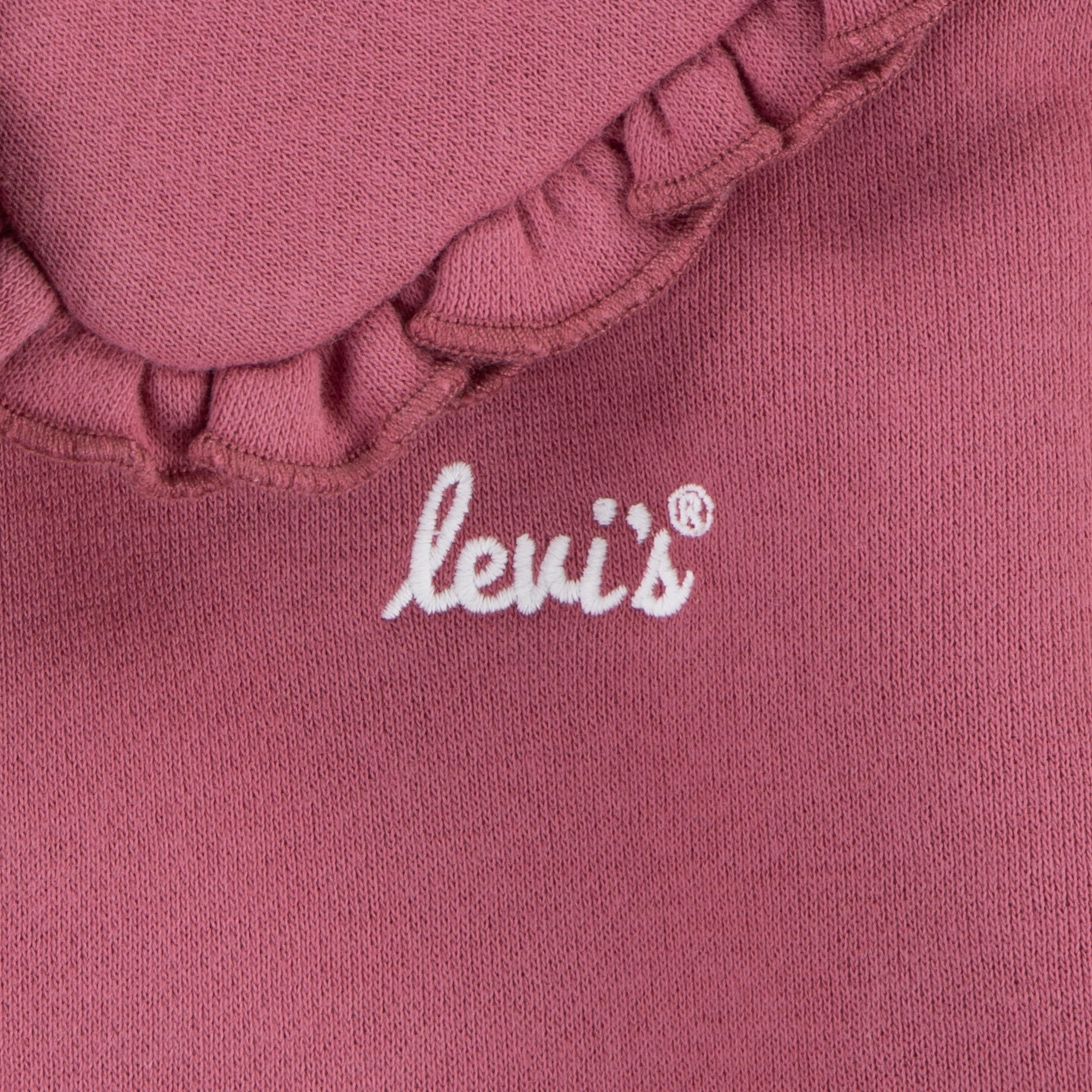 Thumbnail - Levis Kids Sweatshirt "LVG RUFFLE COLLARED CREW", mit Kragen und Rüschen, for Girls