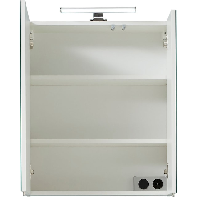 PELIPAL Spiegelschrank »Quickset 936«, Breite 60 Schalter-/Steckdosenbox Beleuchtung, LED- kaufen BAUR 2-türig, | cm
