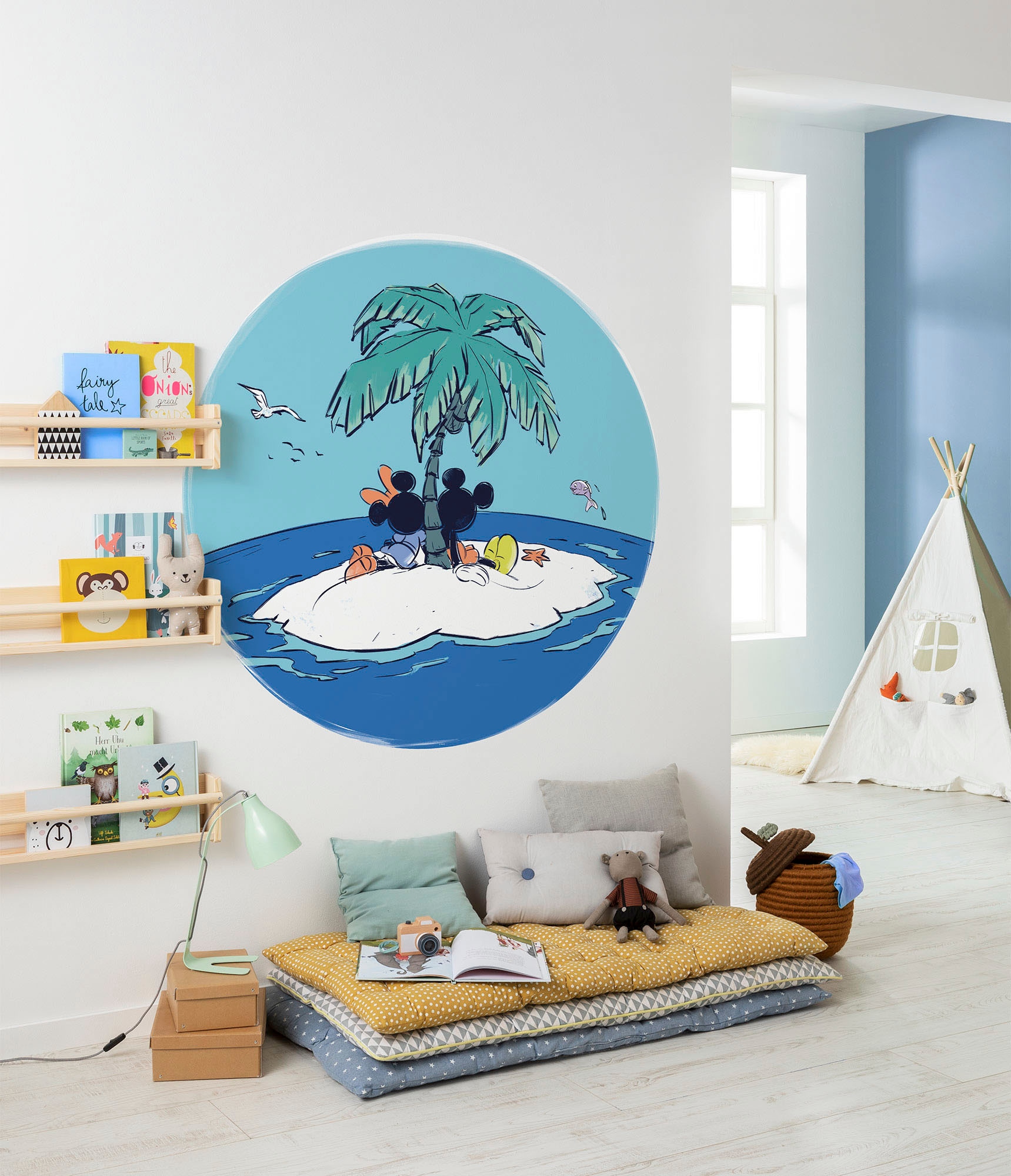 Komar Wandtattoo "selbstklebendes Vlies, Mickey and Minnie Beach Vacation,G günstig online kaufen