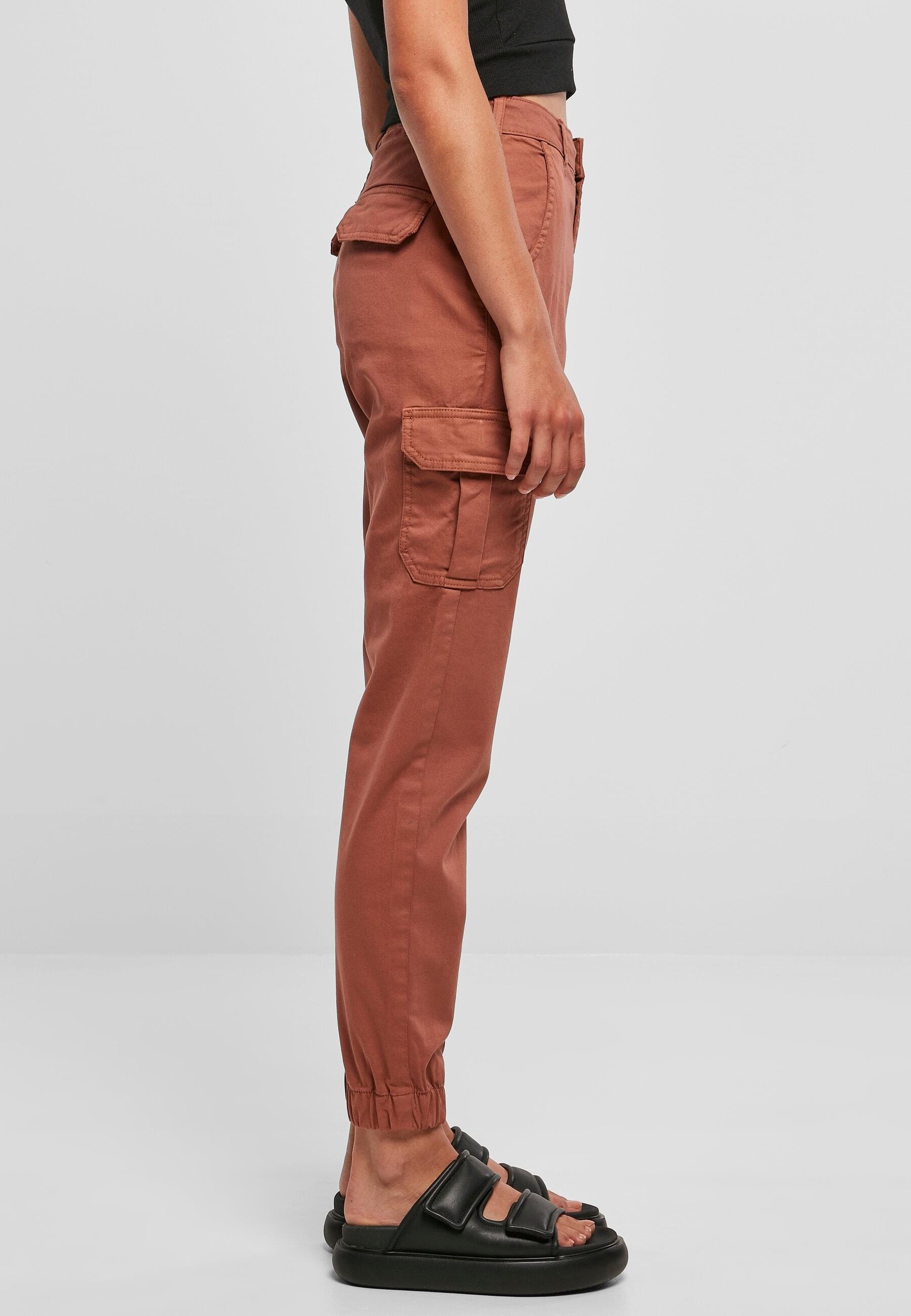 URBAN CLASSICS Cargohose »Urban Classics Damen Ladies High Waist Cargo Pants«, (1 tlg.)