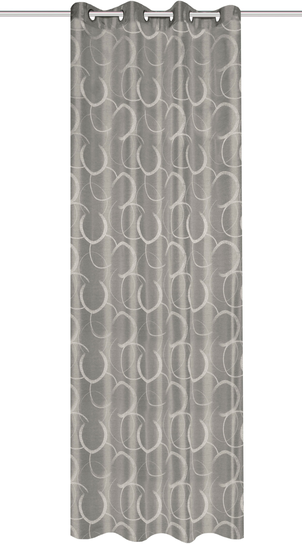 HOME WOHNIDEEN Vorhang "ENOLA" Ösen 1 Stk. tlg. Ösenschal mit Jacquardmuste günstig online kaufen