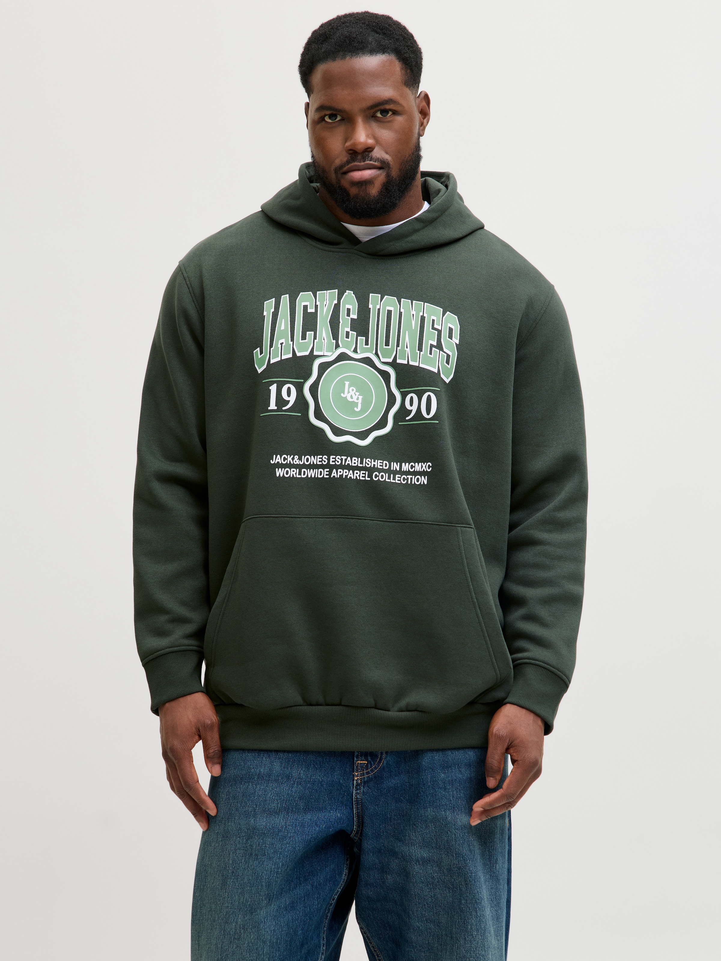 Jack & Jones PlusSize Kapuzensweatshirt "JJMAKO SWEAT HOOD PLS" günstig online kaufen