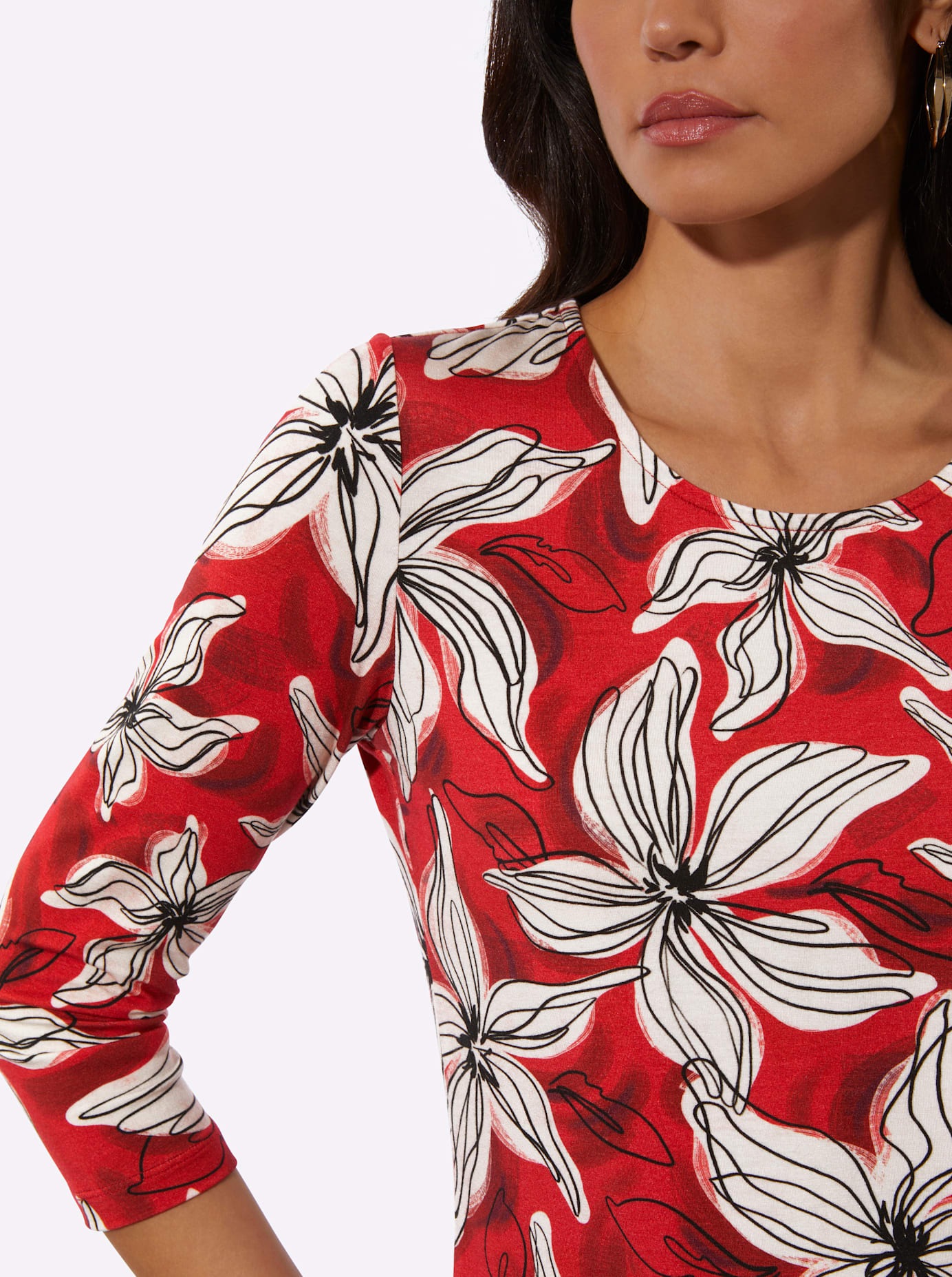 creation L Rundhalsshirt »Druck-Shirt« 1 tlg.