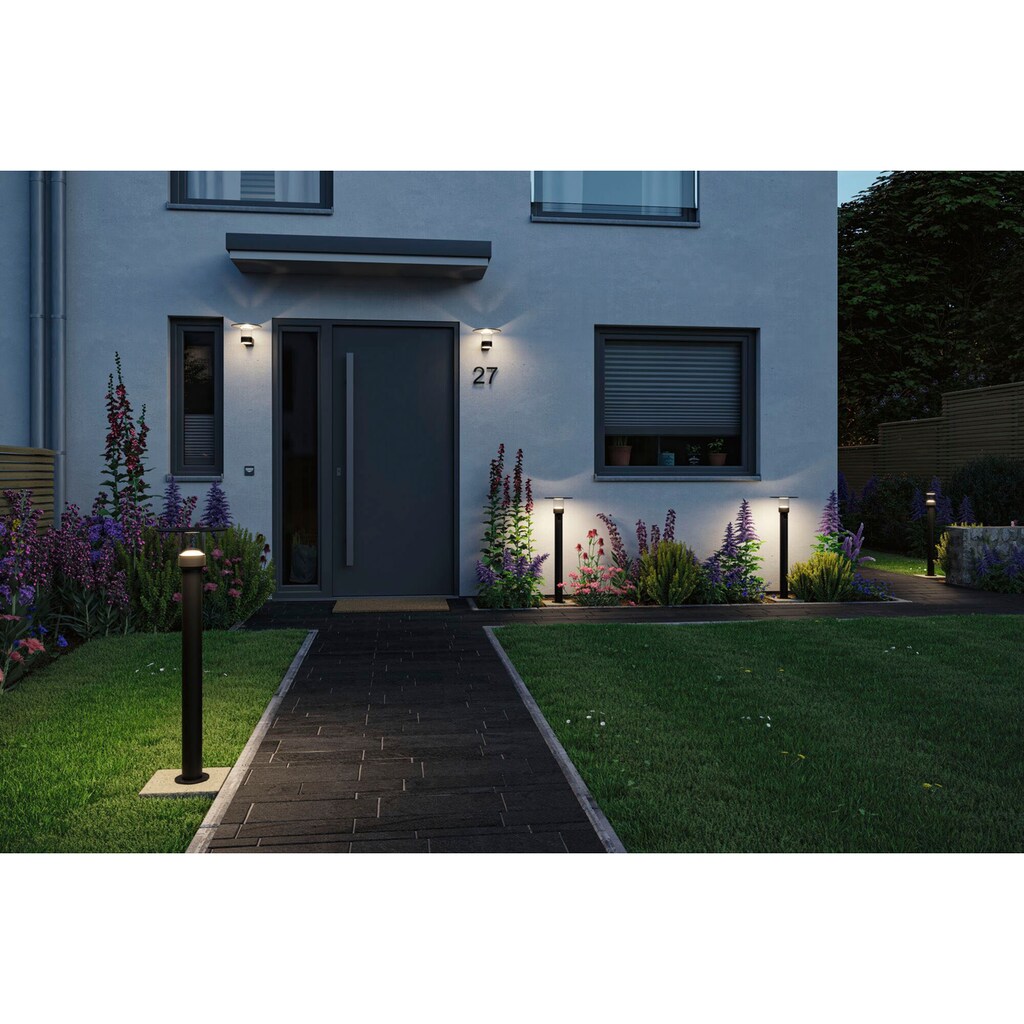 Paulmann LED Gartenleuchte »Sienna 230V Pollerleuchte«, 1 flammig-flammig, seewasserresistent, mit PIR-Sensor