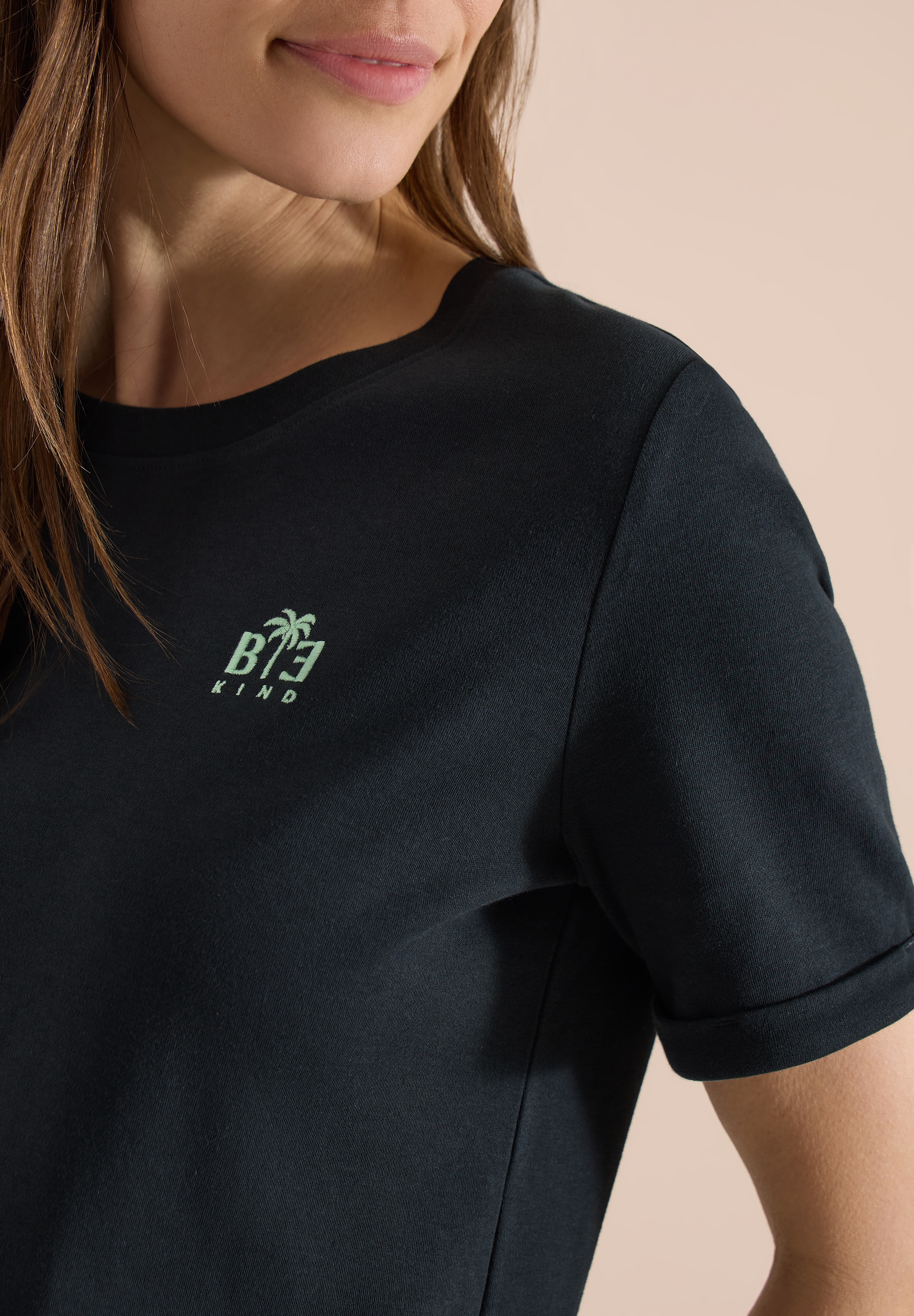 Cecil Kurzarmshirt Sommershirt mit Stickerei