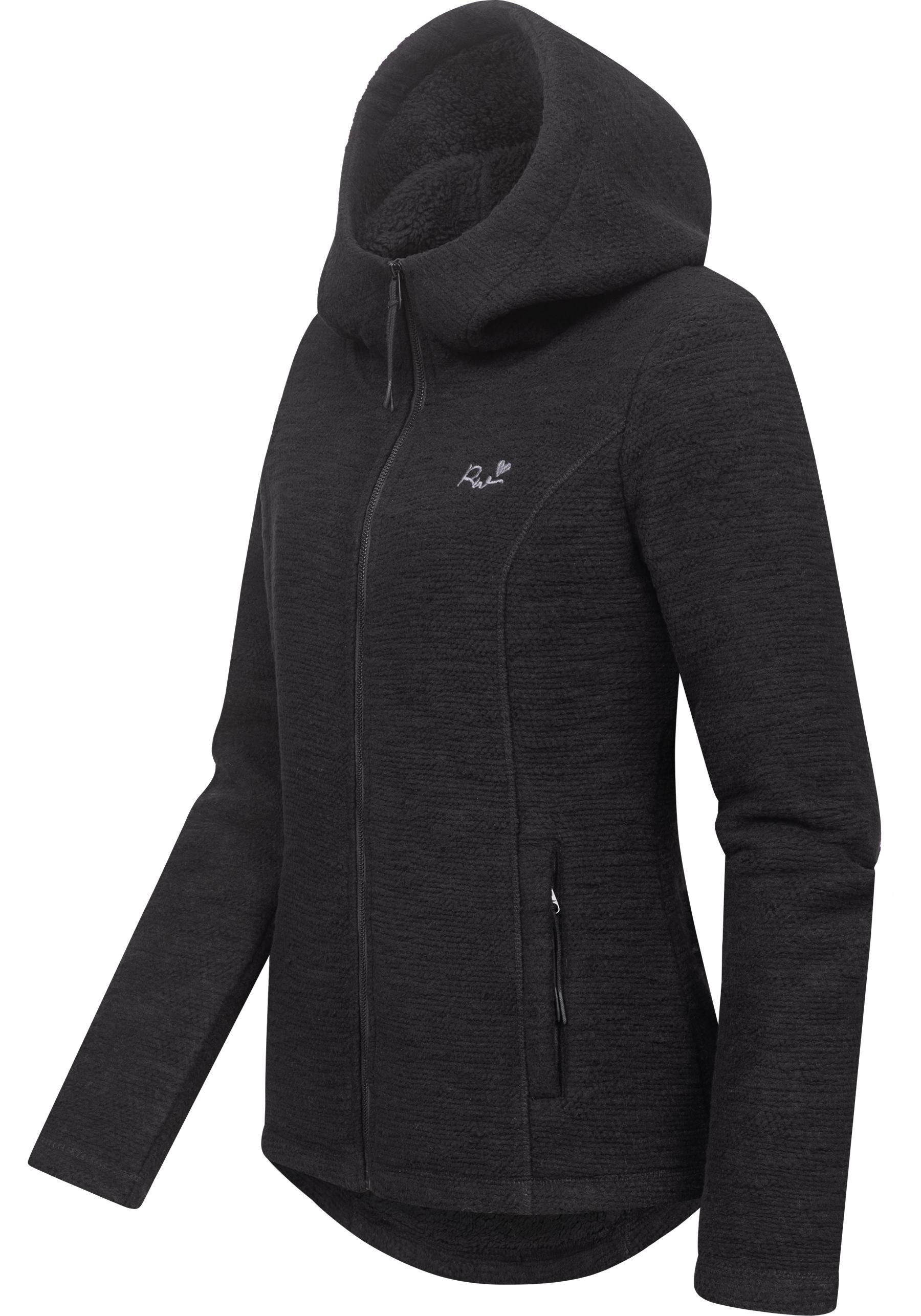 Ragwear Kapuzenstrickjacke "Lyshka Melange", Kuschelige Kapuzenjacke in Str günstig online kaufen