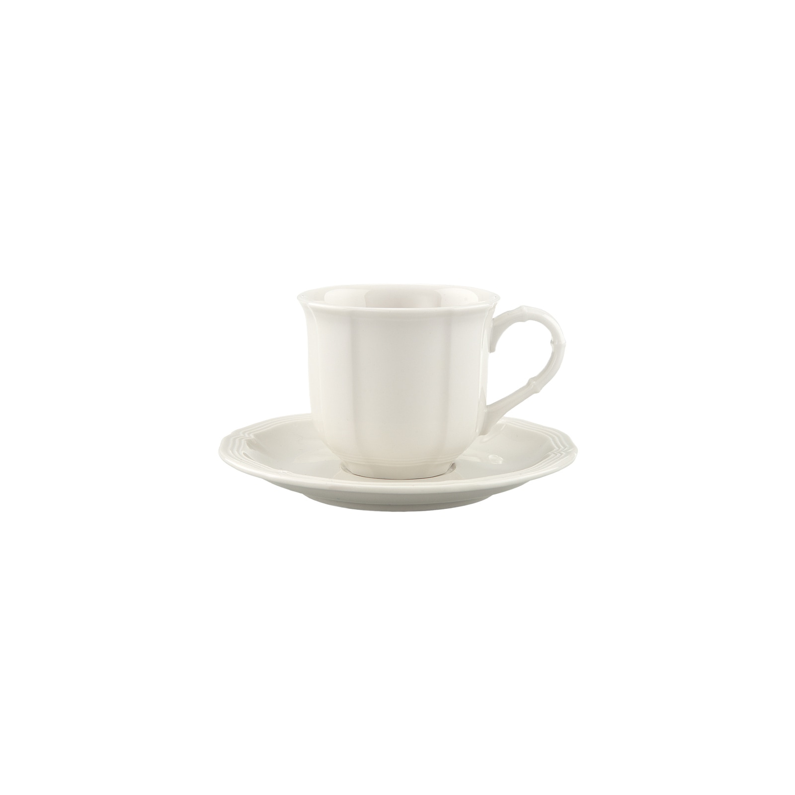 Villeroy & Boch Tasse "Espressotasse mit Untertasse Manoir 80 ml weiß" günstig online kaufen