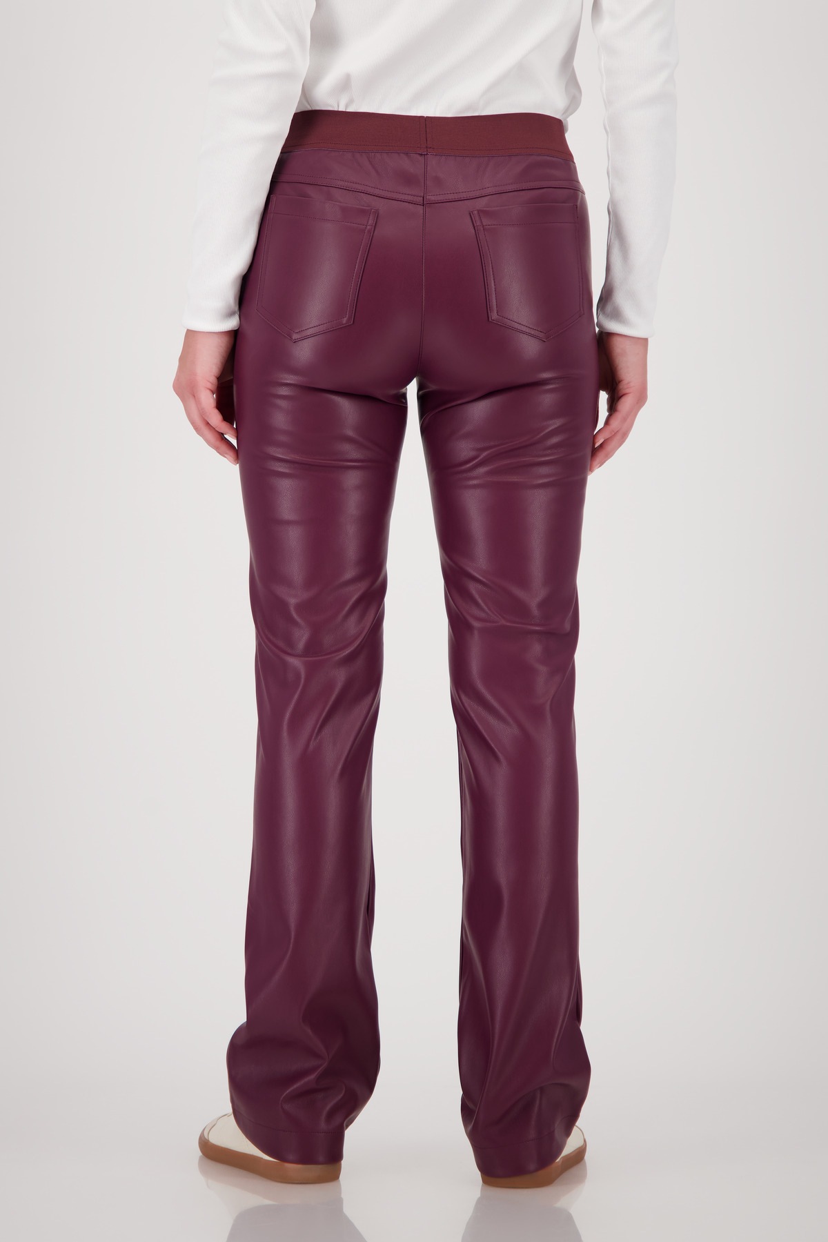 Monari Lederimitathose "Hose Lederimitat Schlupf" mit elastischem Bund günstig online kaufen