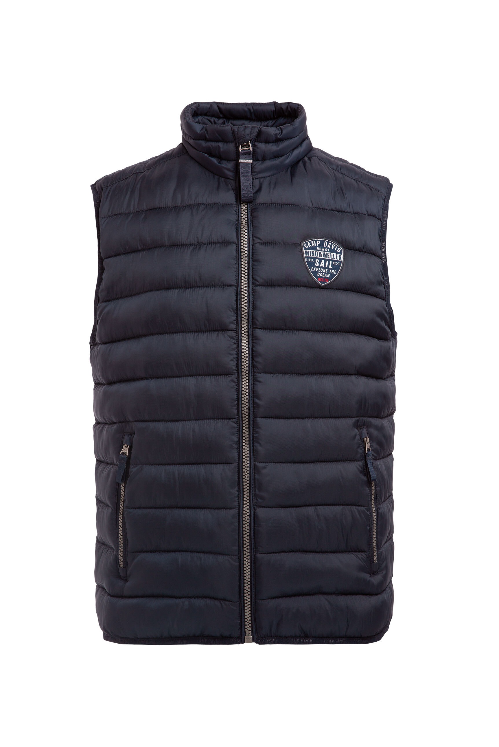 CAMP DAVID Steppweste mit elastischem Saumabschluss günstig online kaufen