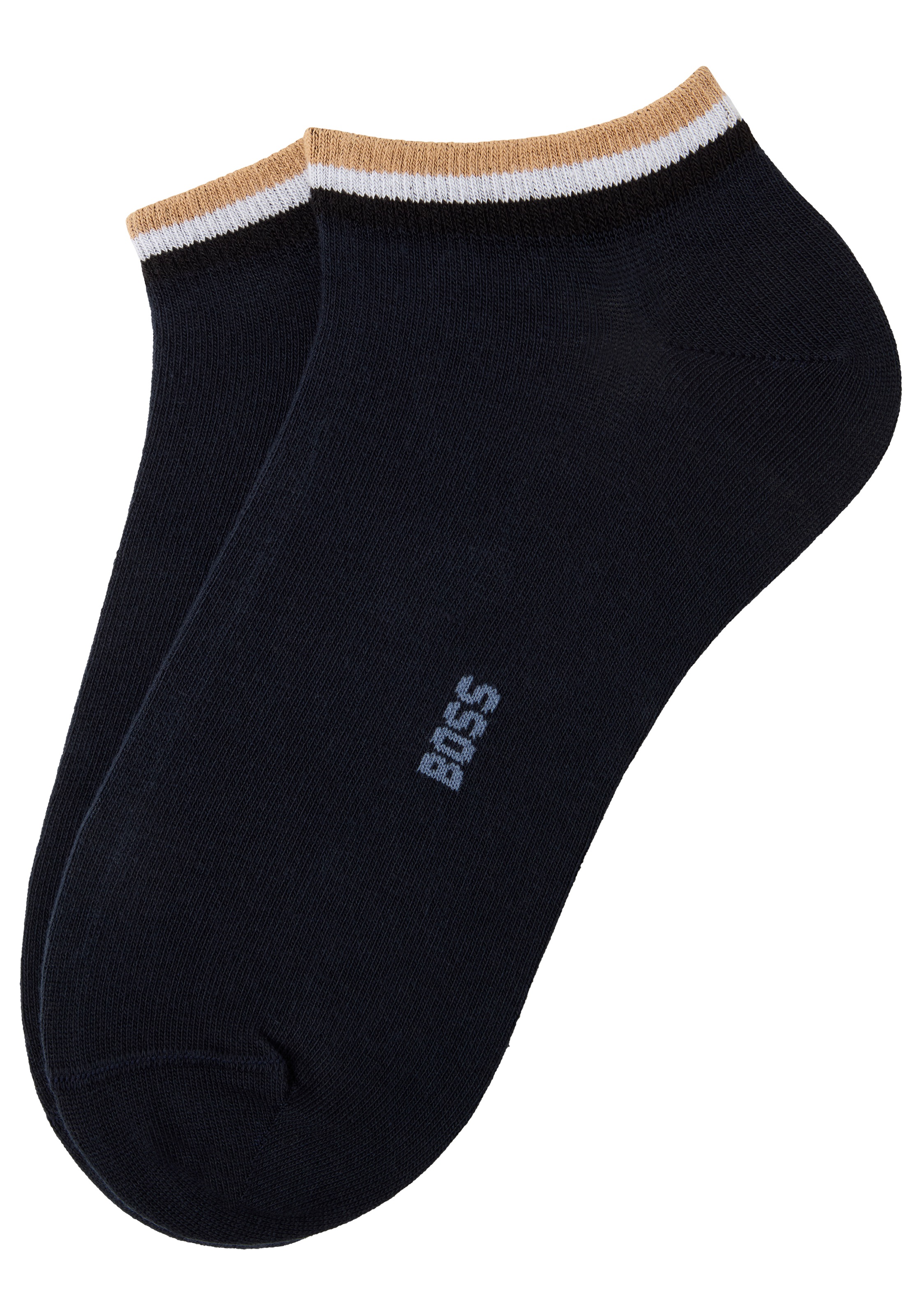 Thumbnail - BOSS Sneakersocken "2P AS Uni stripe CC" Packung, 2er, mit geringeltem Abschluss