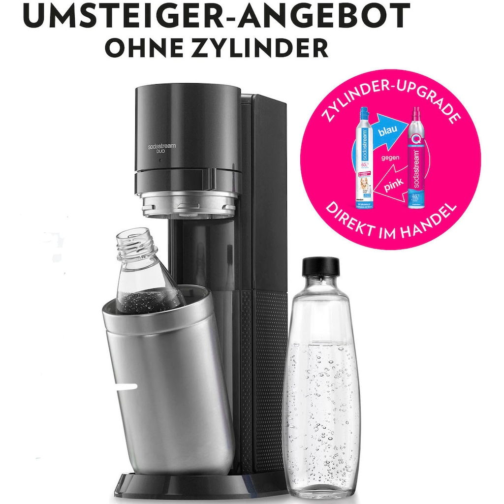 SodaStream Wassersprudler »»DUO« Upgrade + Zubehör«, (5 tlg.)