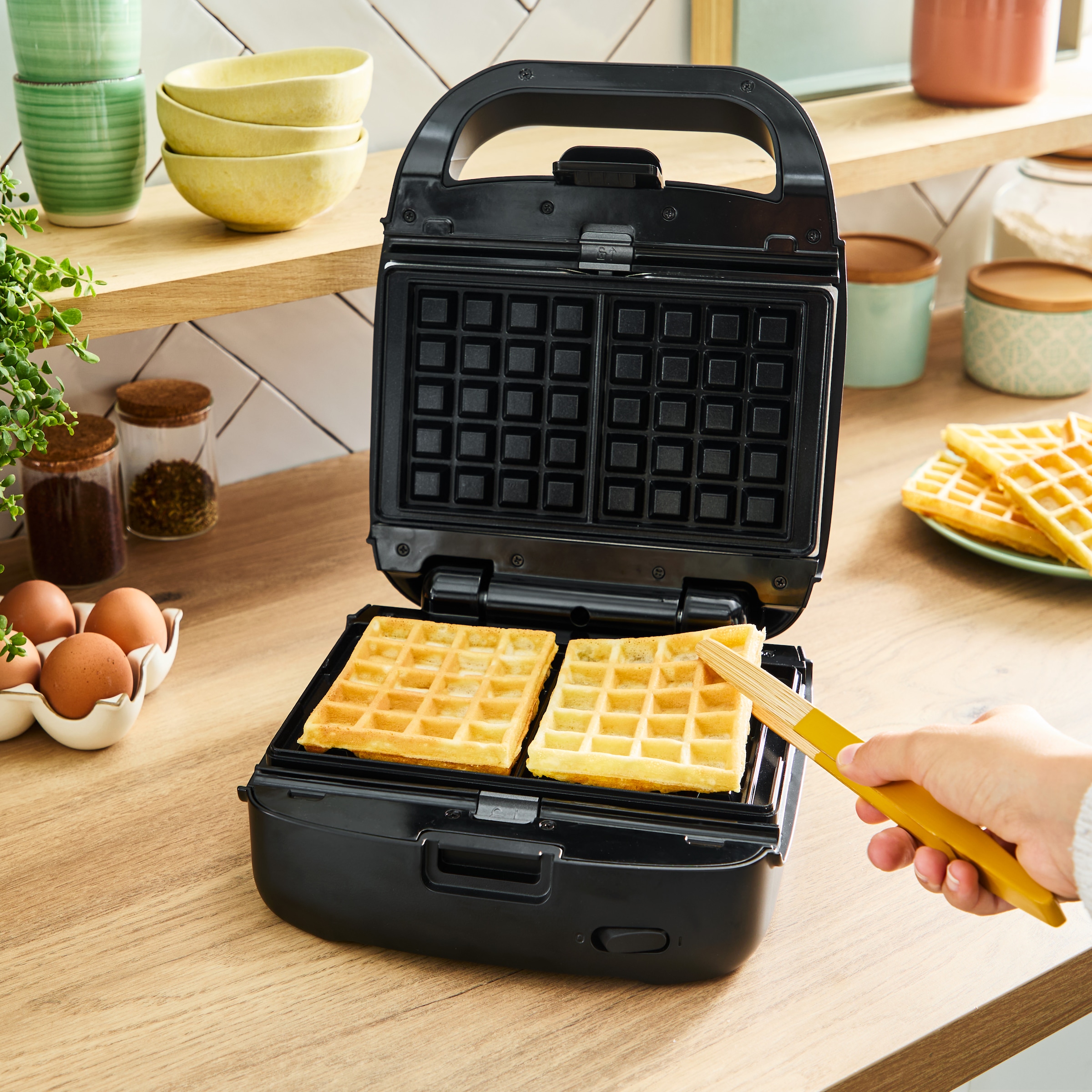 Tefal 2-in-1-Sandwichmaker »SW8674 Snack Collection«, 700 W, Antihaftbeschichtung, austauschbare Plattensets, inkl. Rezeptbuch