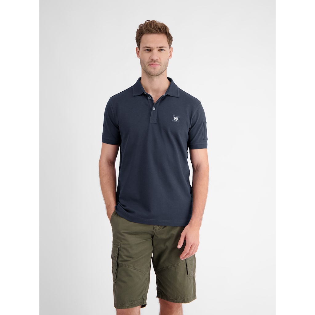 LERROS Poloshirt »LERROS Unifarbenes Poloshirt«