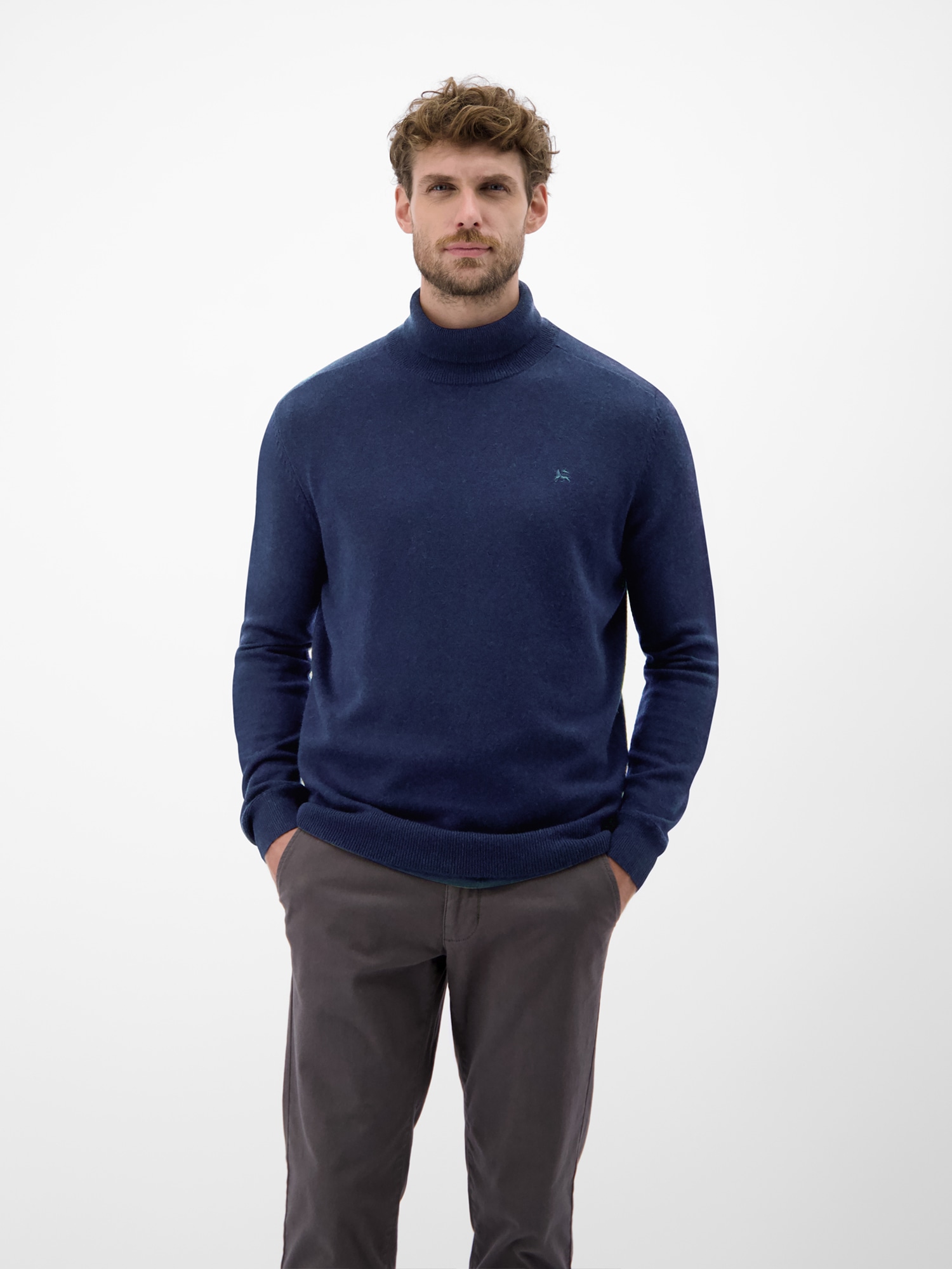 LERROS Rollkragenpullover "Herren Rollkragenpullover - lässige Optik, wärmender"