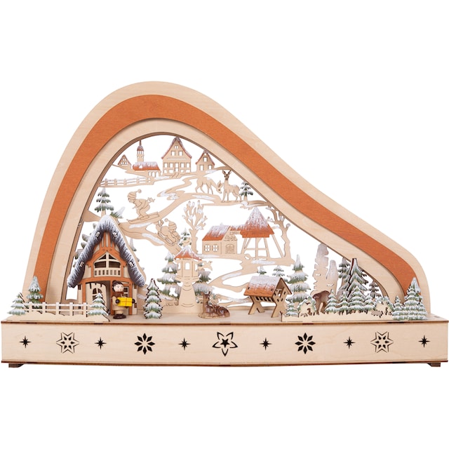 Myflair Möbel & Accessoires Weihnachtsdorf »Weihnachtsdeko«, mit LED  Beleuchtung, Höhe ca. 29 cm kaufen | BAUR